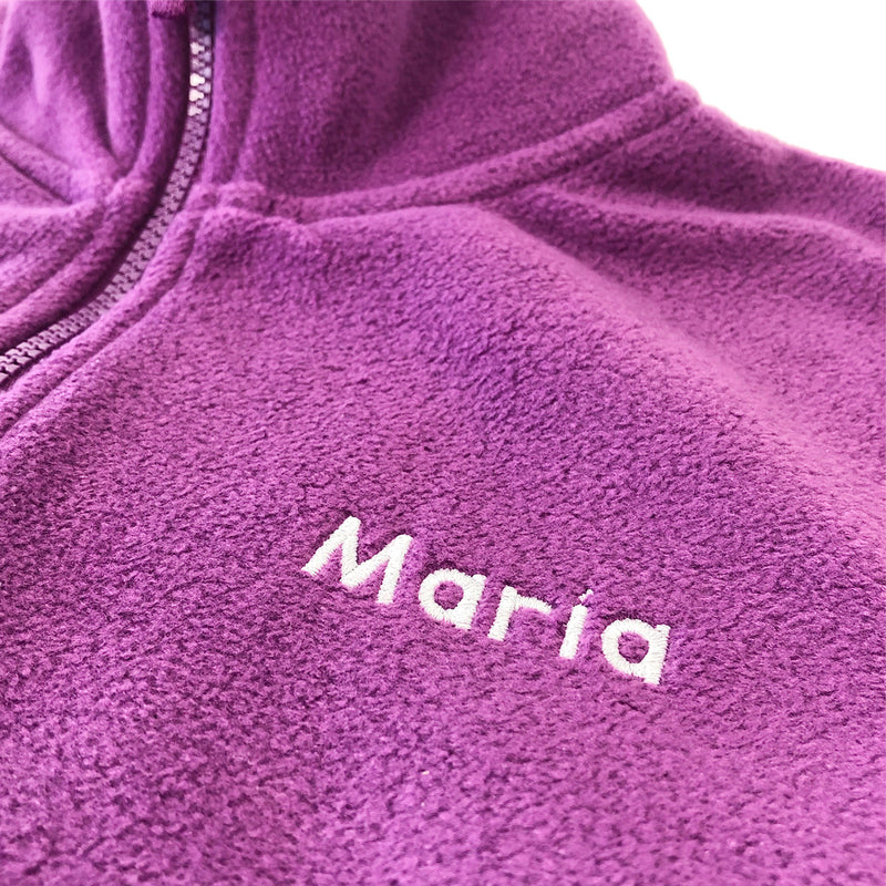 Forro Polar Sanitario Mujer Personalizado – Púrpura con bordado-zoom-