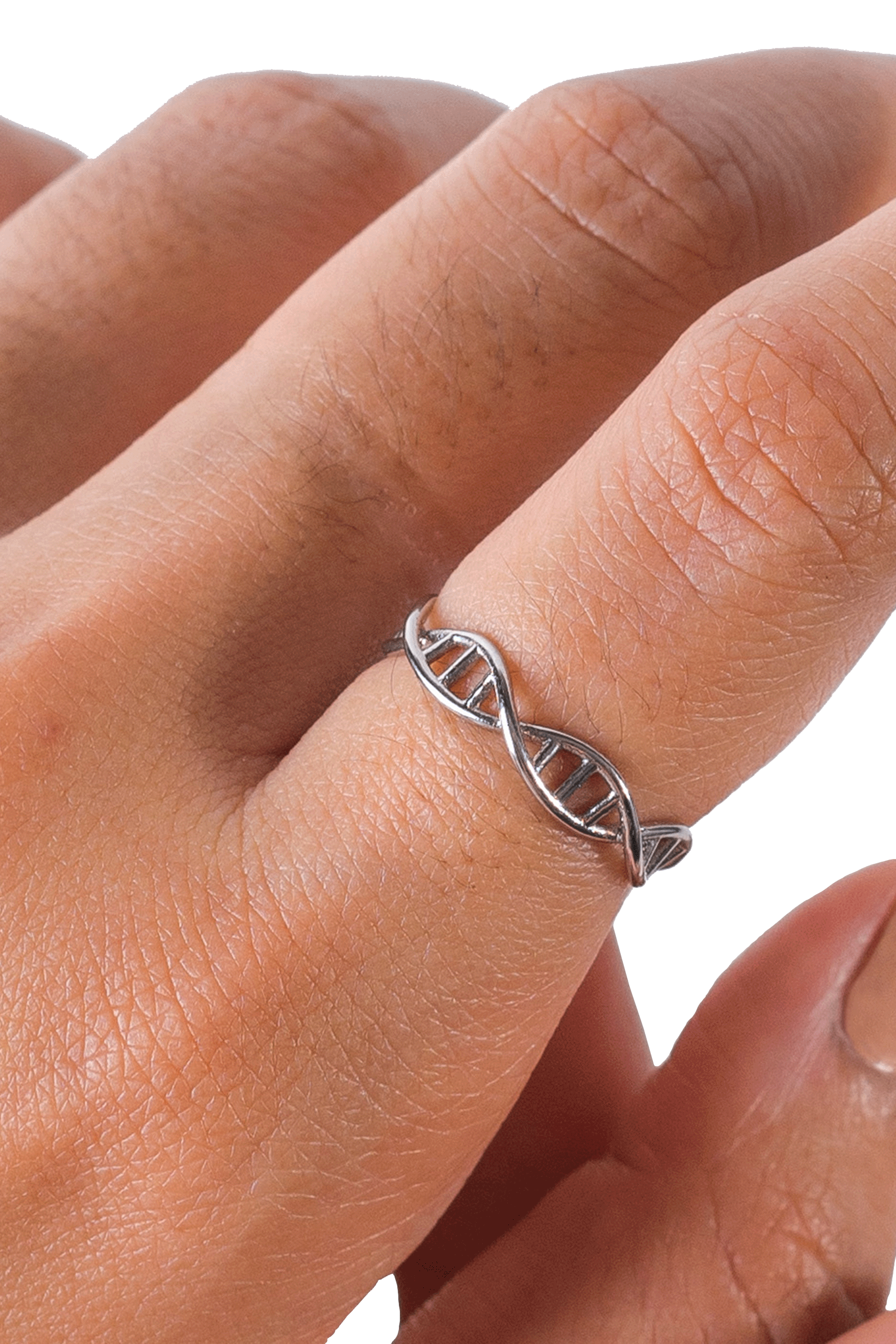 Anillo ADN - acero inoxidable