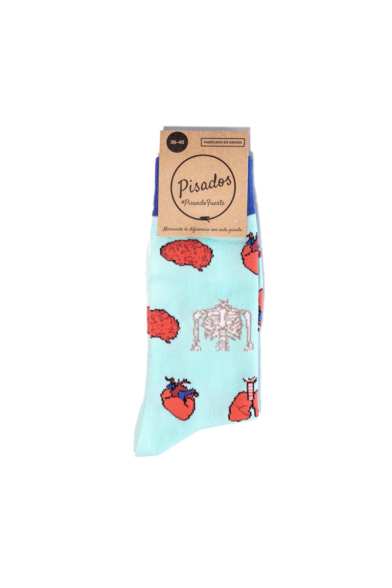Printed Socks - Anatomy -zoom-