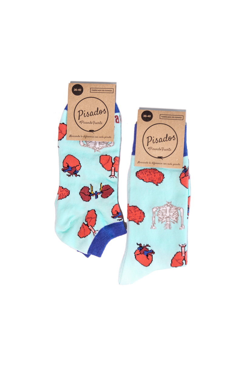 Printed Socks - Anatomy -zoom-