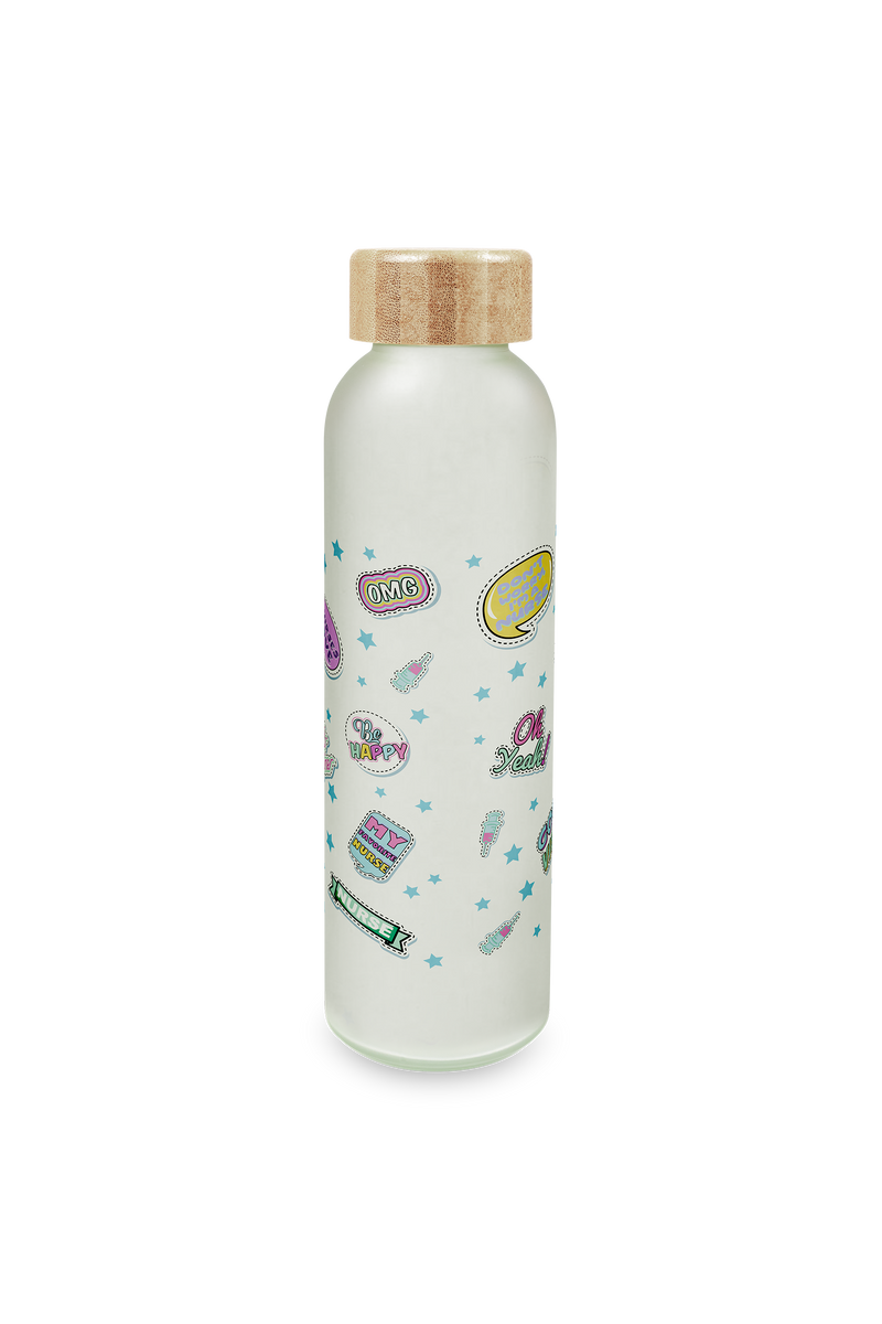 Glass bottle and mug set - Stickers-zoom-