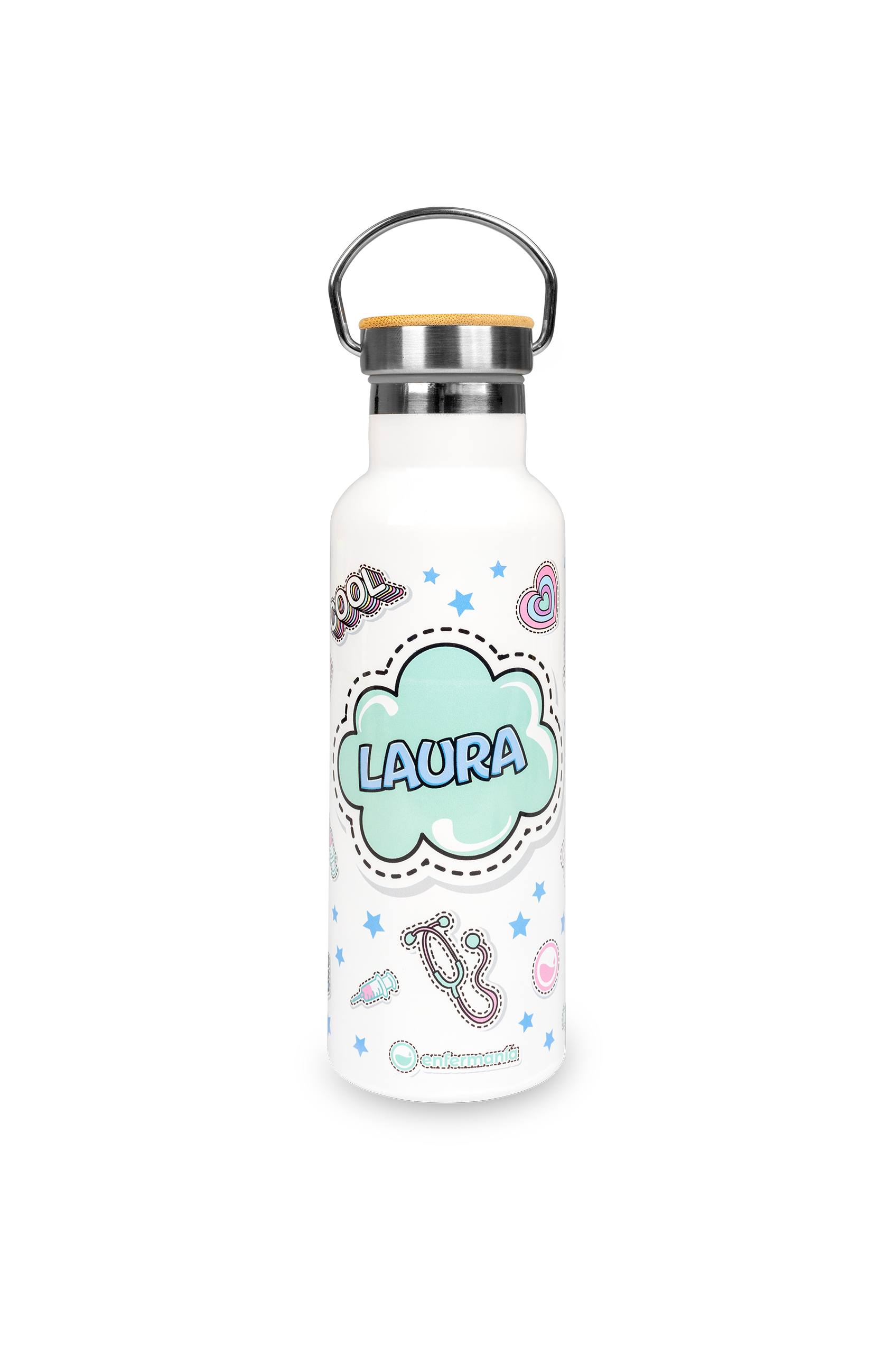 Stainless steel bottle and mug set - Stickers-zoom-3