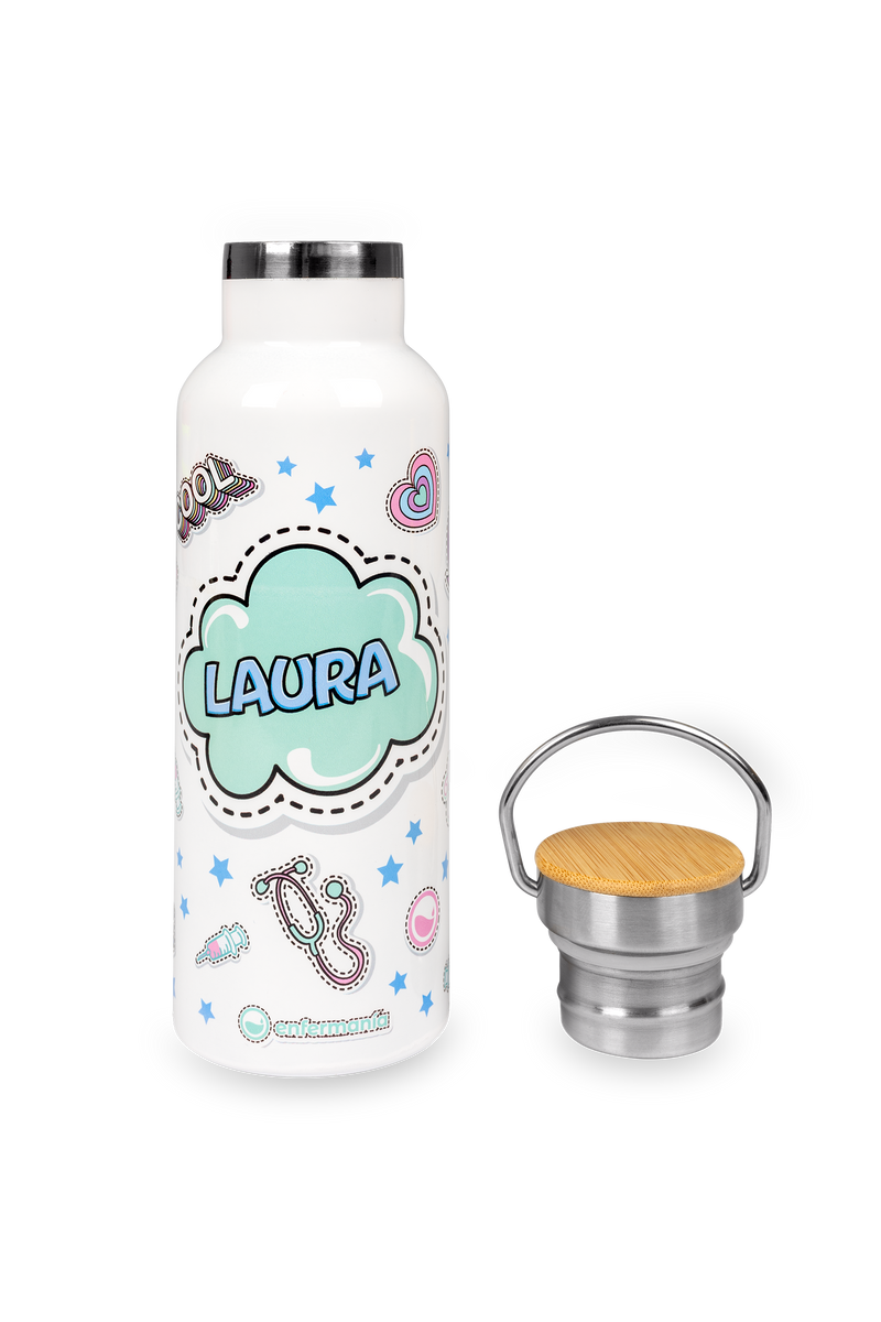 Stainless steel bottle and mug set - Stickers-zoom-