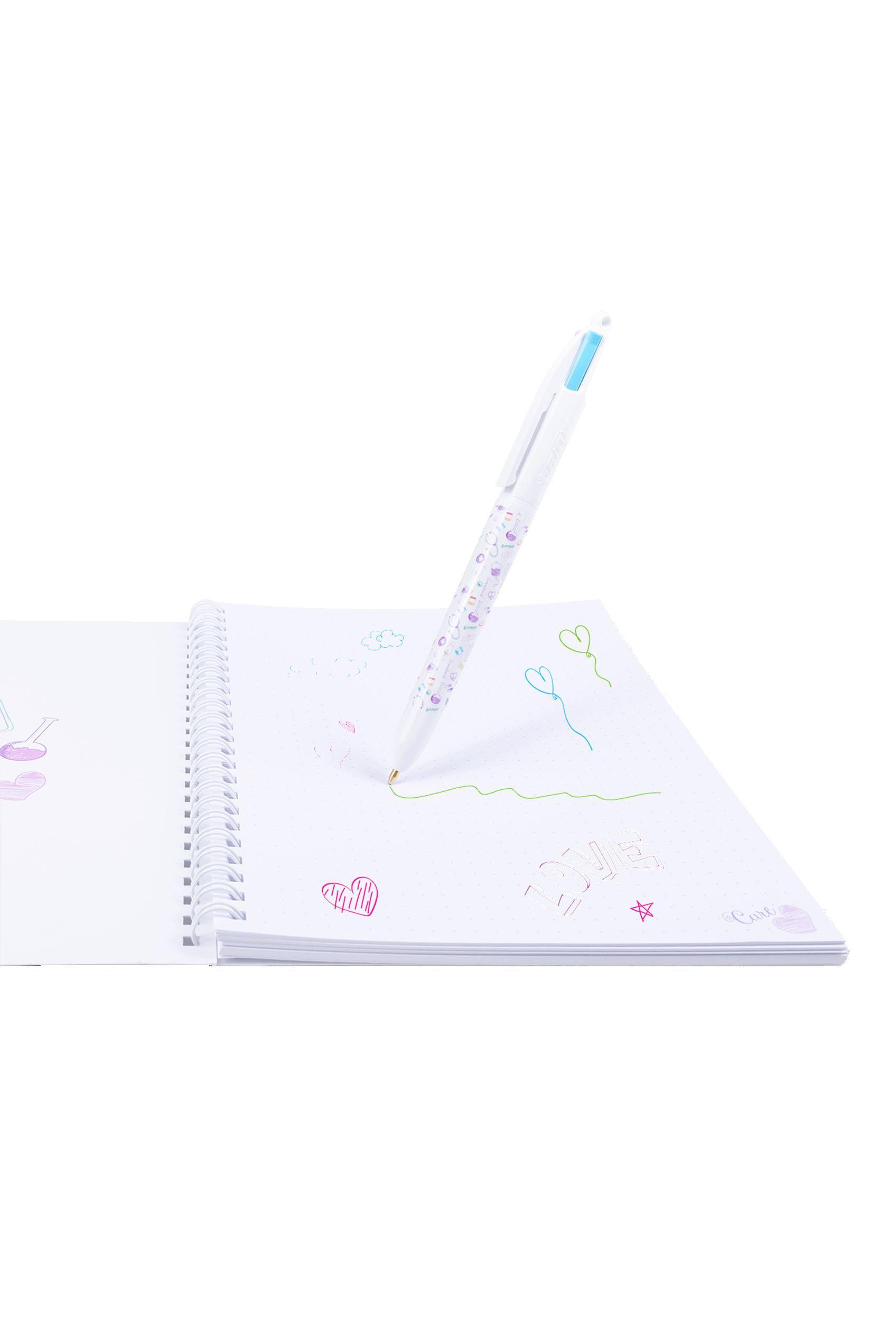 BIC patterned ballpoint pen, 4 colors - Care Collection-5