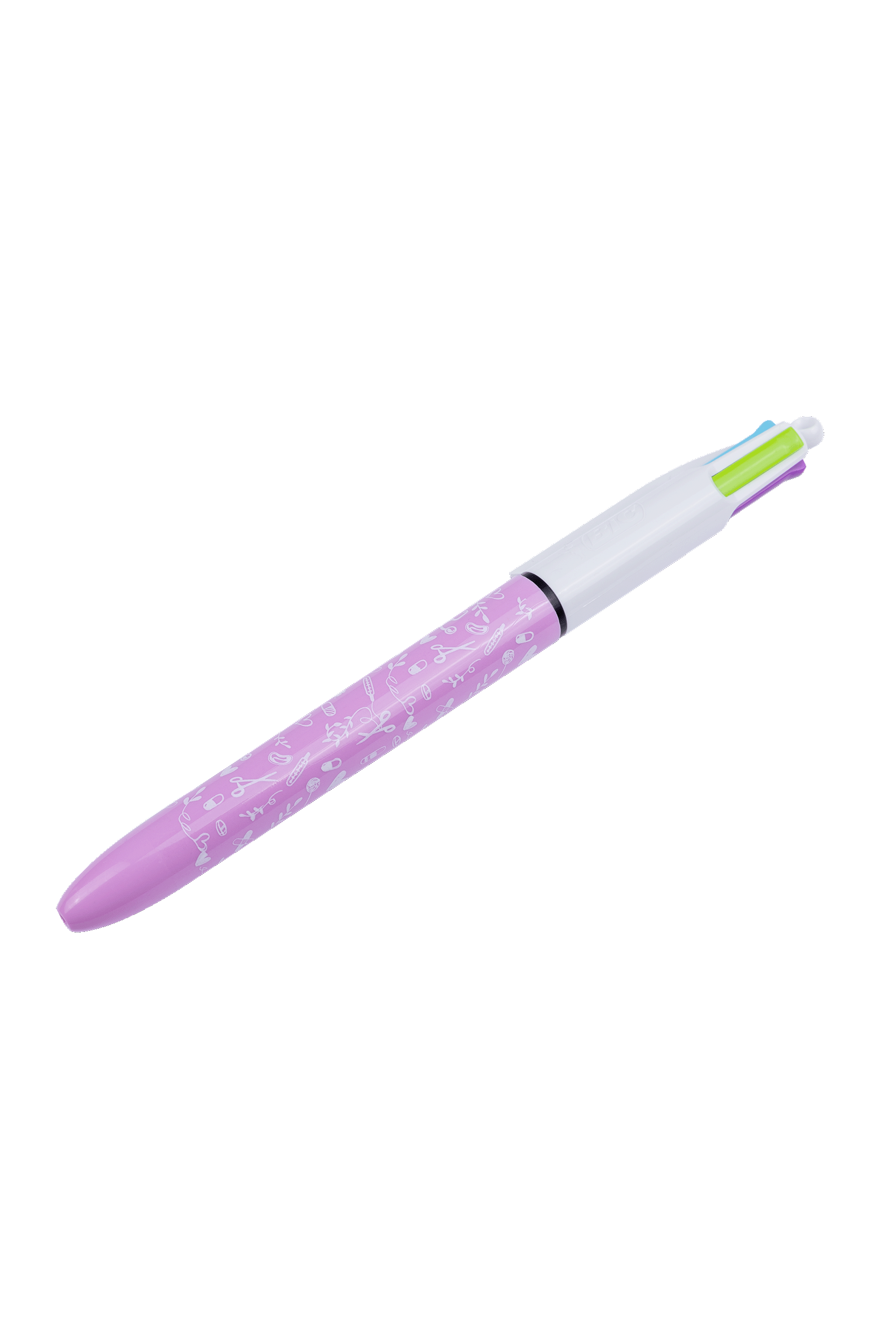 BIC patterned ballpoint pen, 4 colors - Sweet Collection