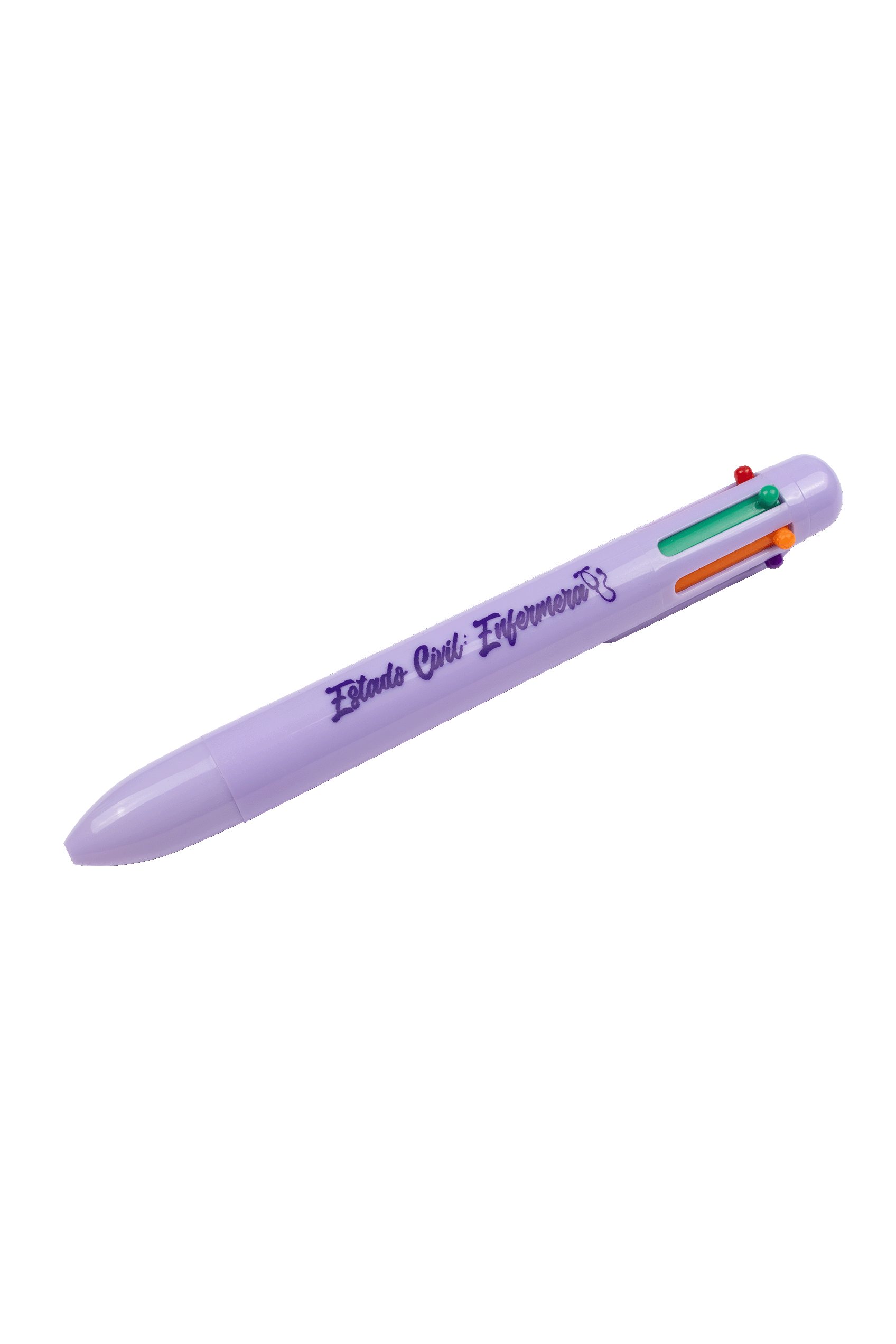 Caneta de 6 cores com frase