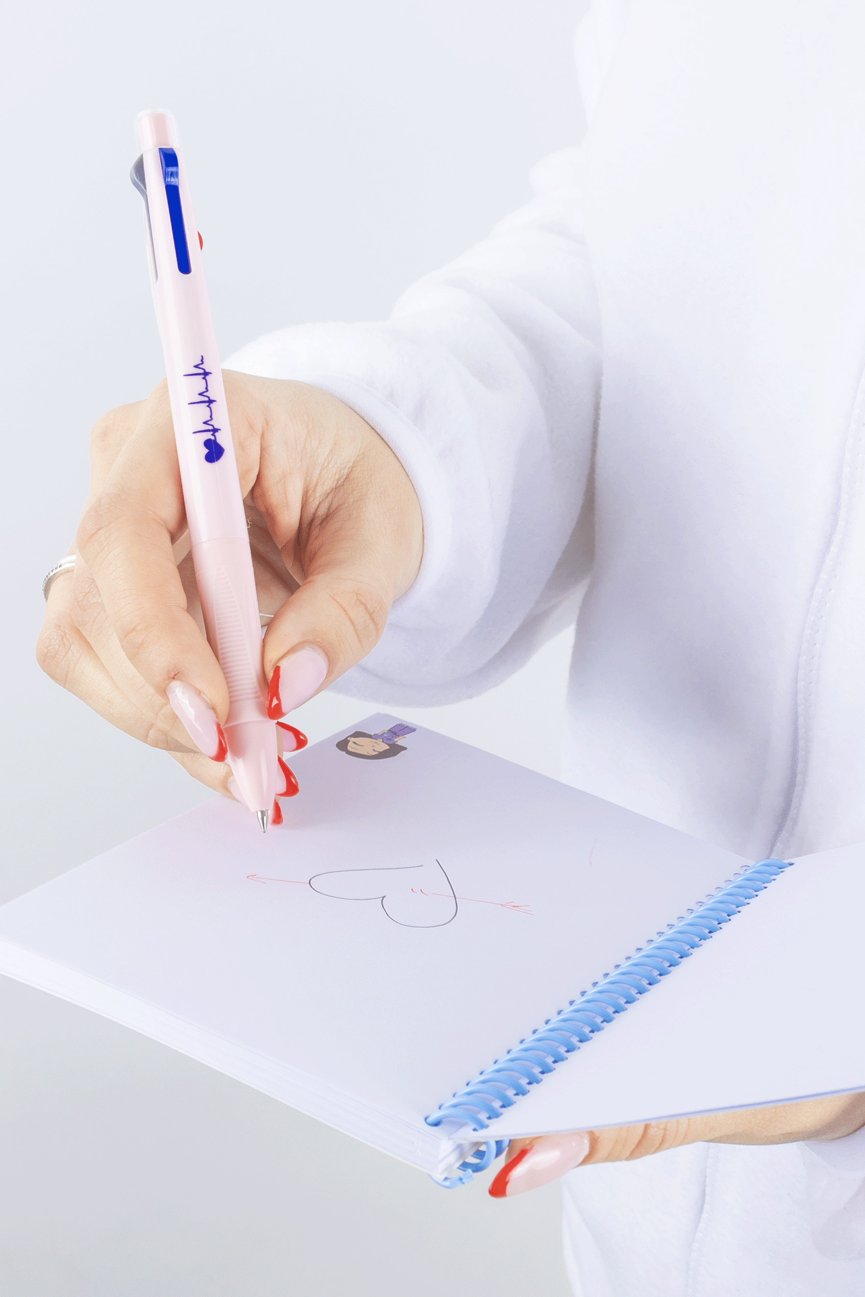 3-ink gel pen in pastel colors-10