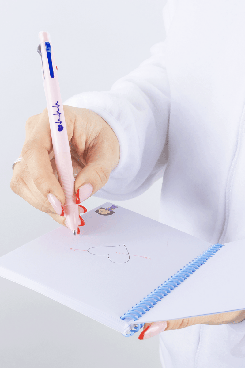 3-ink gel pen in pastel colors-zoom-