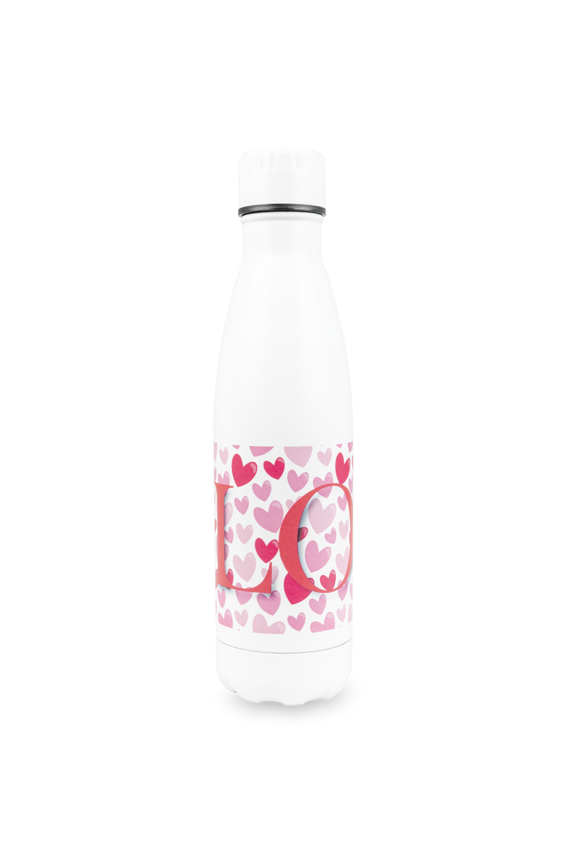 Printed bottle - Hearts-zoom-