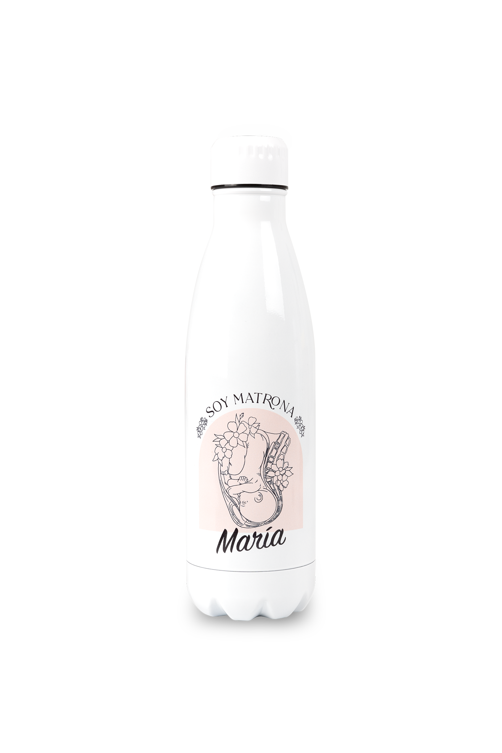 Personalized printed bottle - I'm a midwife @elartedecuidar-zoom-1