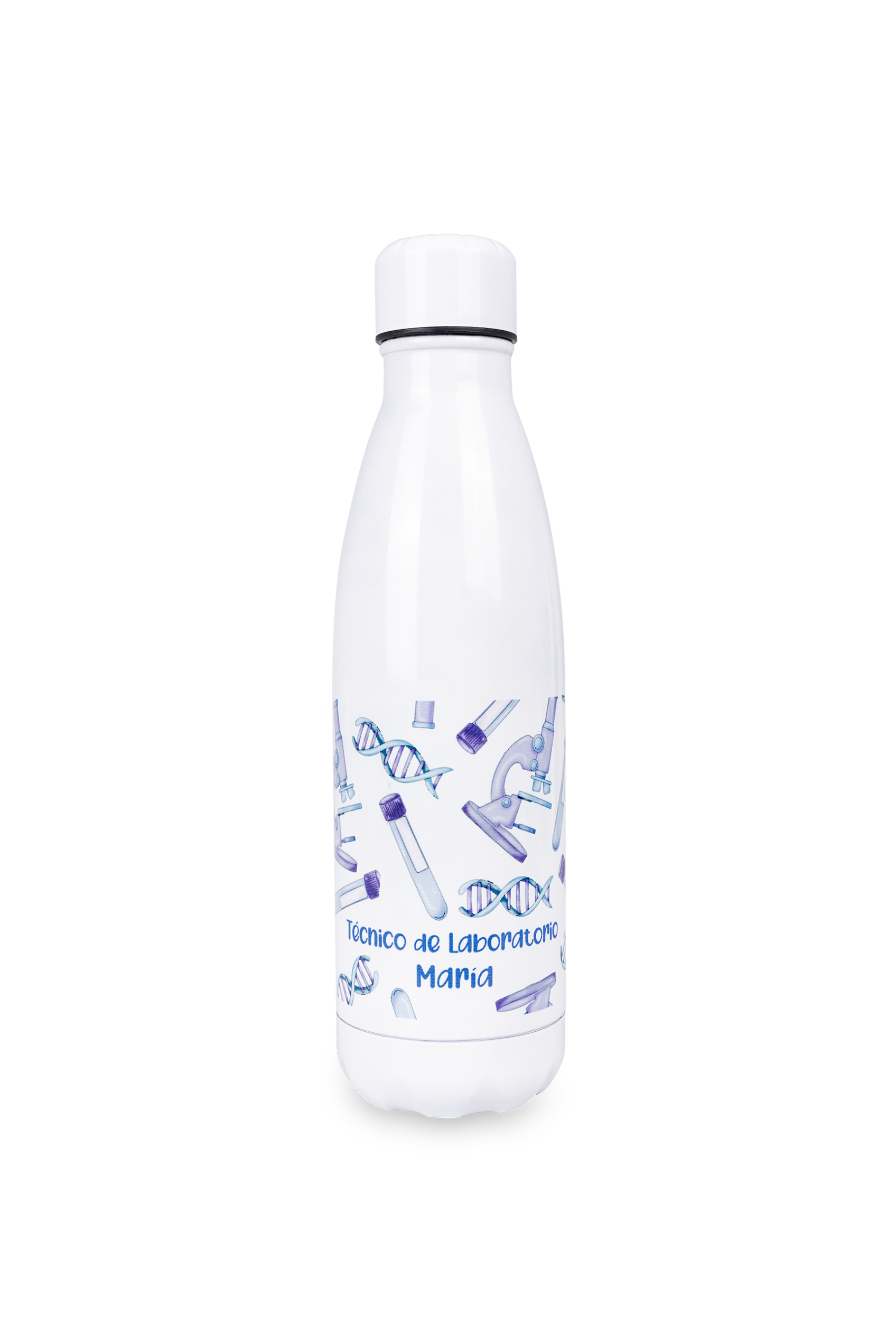 Customizable printed bottle - Lab technician @elartedecuidar-zoom-1