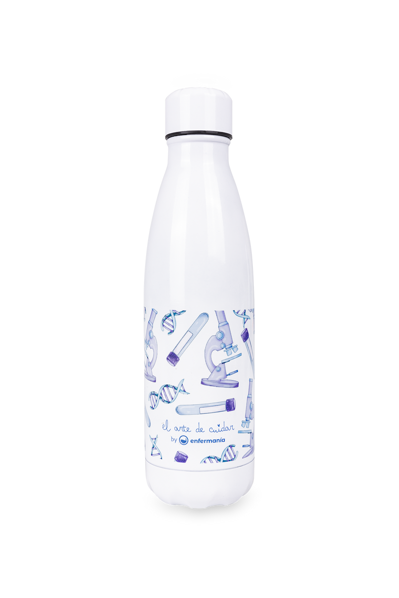 Customizable printed bottle - Lab technician @elartedecuidar-zoom-