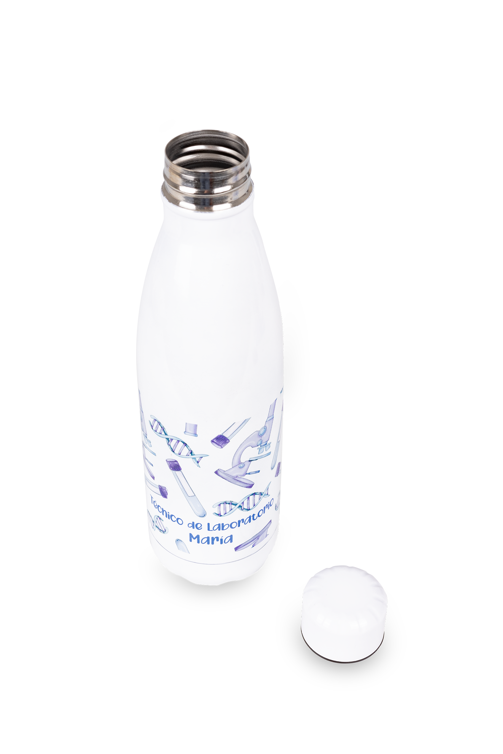 Customizable printed bottle - Lab technician @elartedecuidar-zoom-4