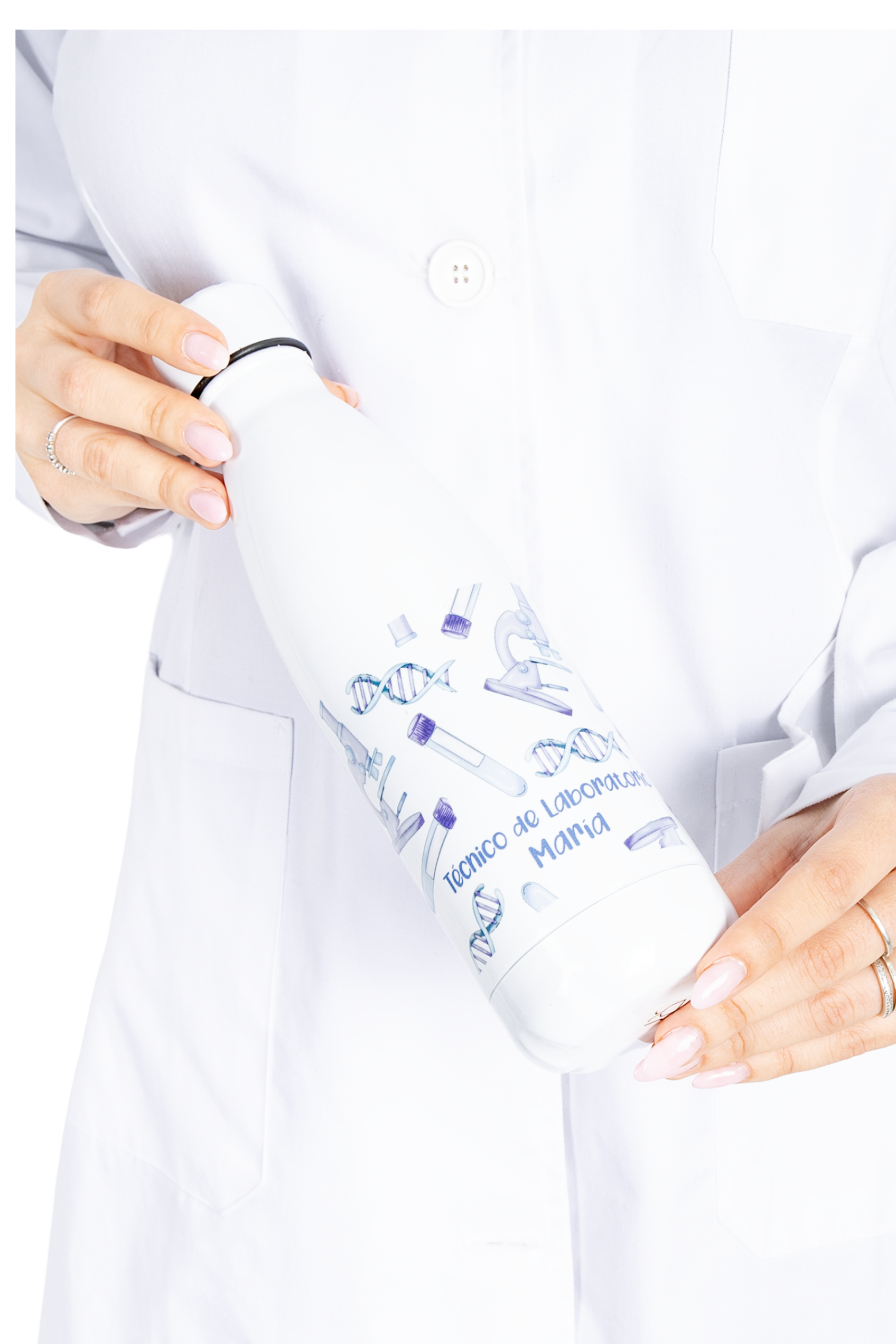 Customizable printed bottle - Lab technician @elartedecuidar-zoom-2
