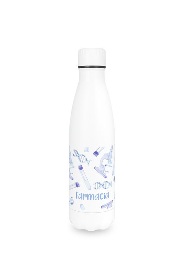 Garrafa personalizável estampada - Laboratório Farmácia