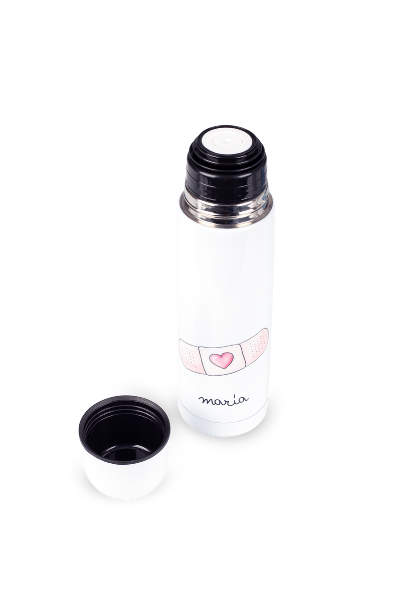 Customizable printed thermos - Band-Aid @elartedecuidar_-zoom-