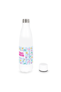 Detalle del diseño de la botella estampada Colección Verano