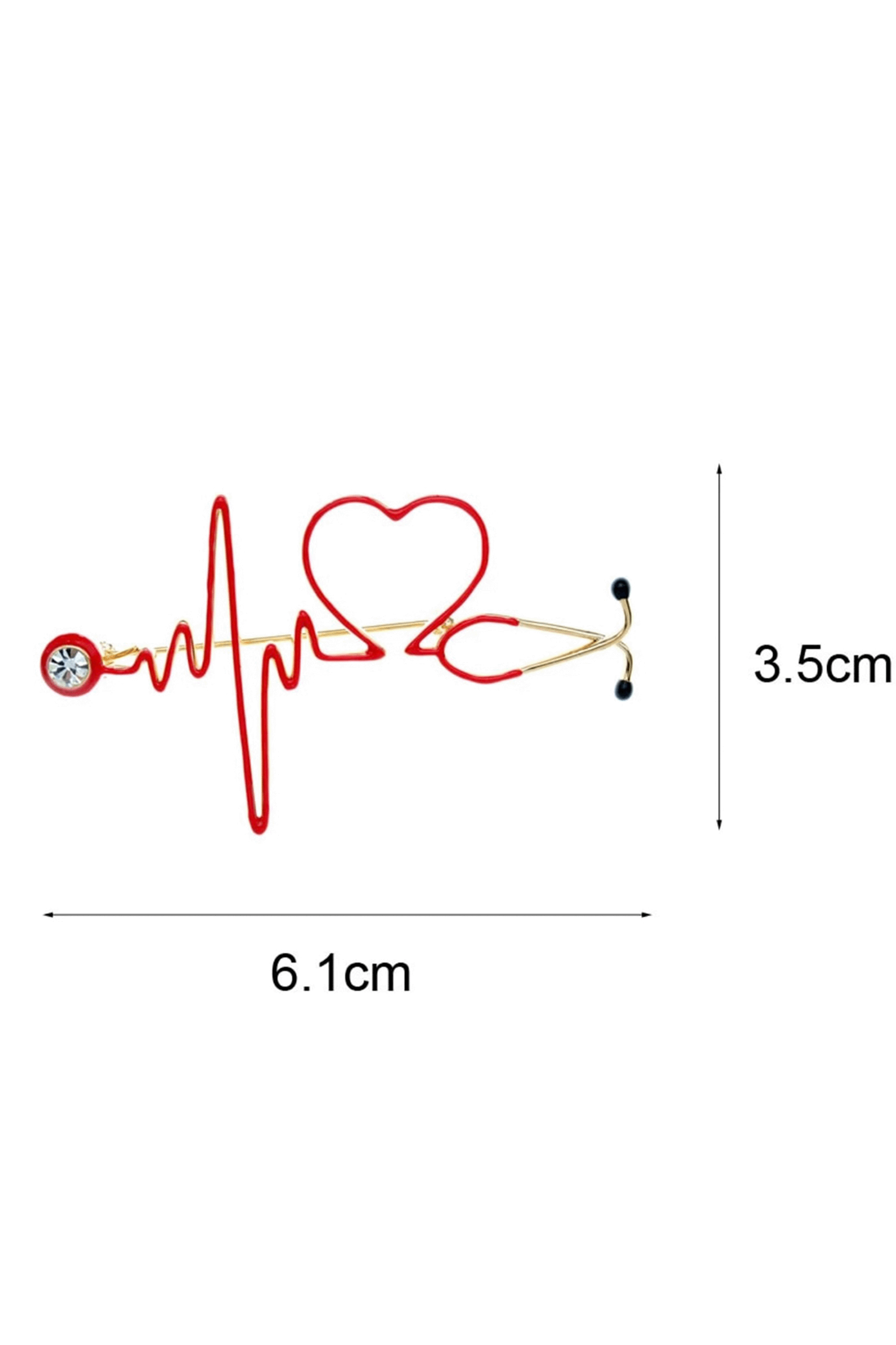 Red electrocardiogram clasp-zoom-6