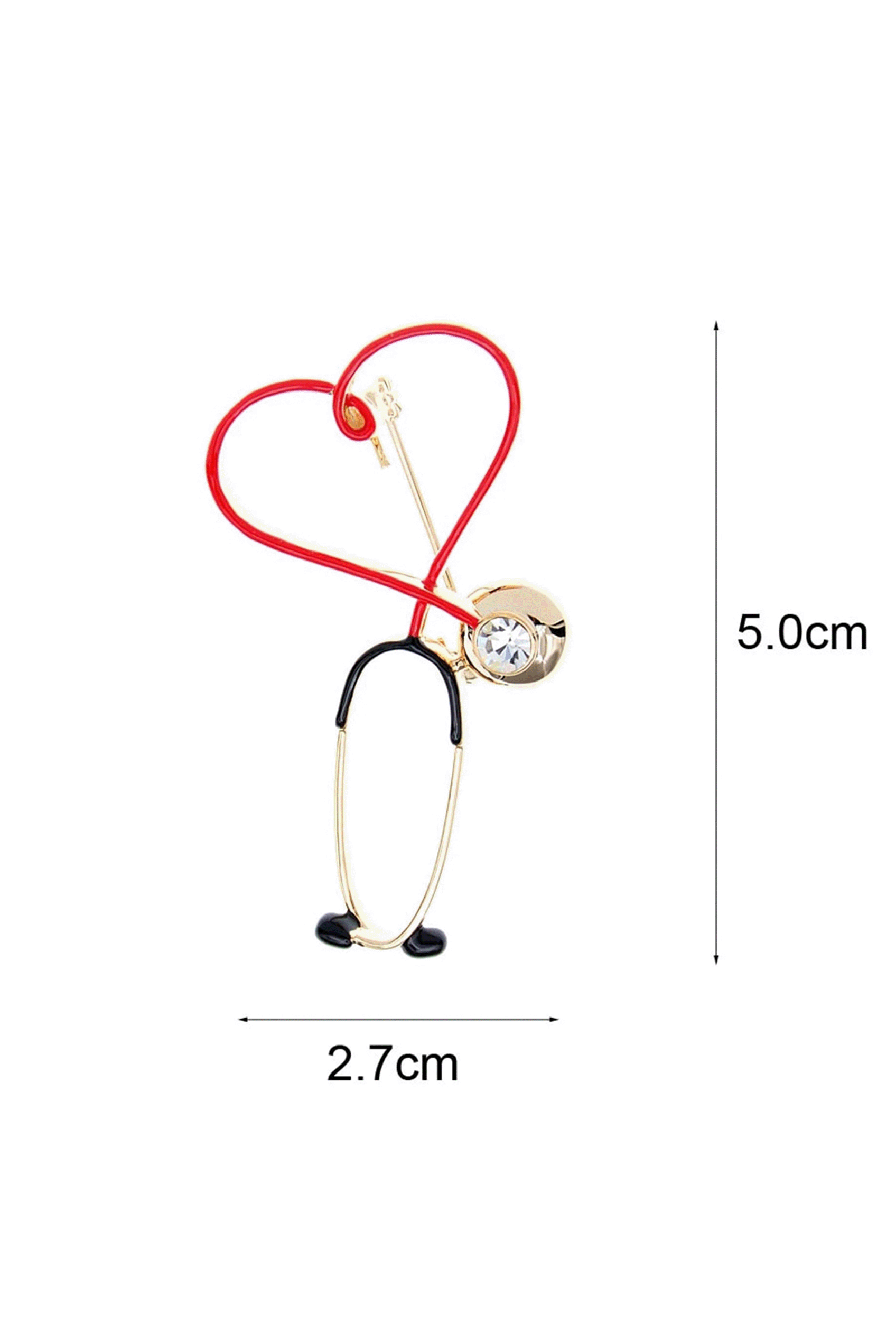 Red electrocardiogram clasp-zoom-4