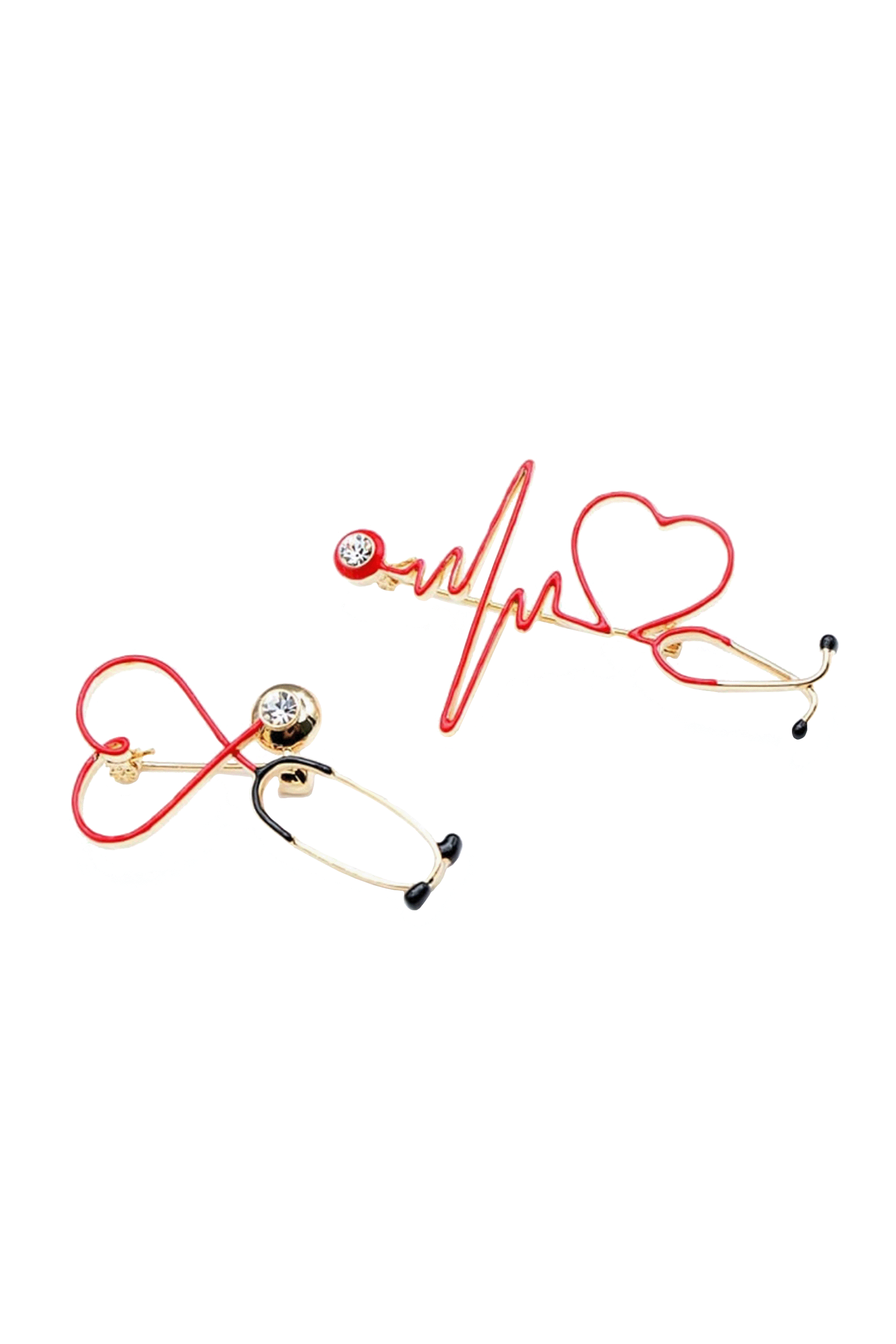 Broche electrocardiograma rojo-zoom-6