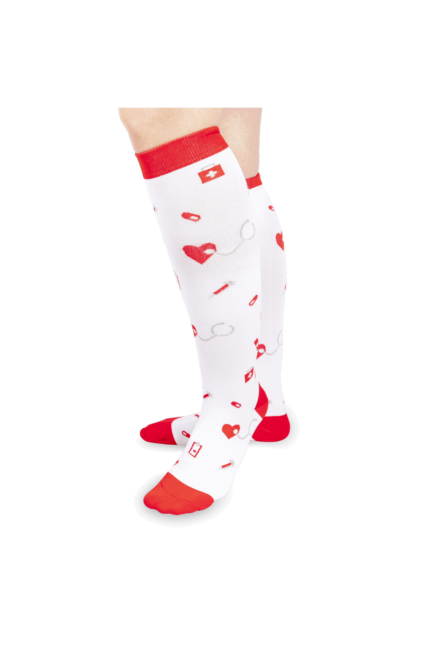 Compression socks - Red syringes
