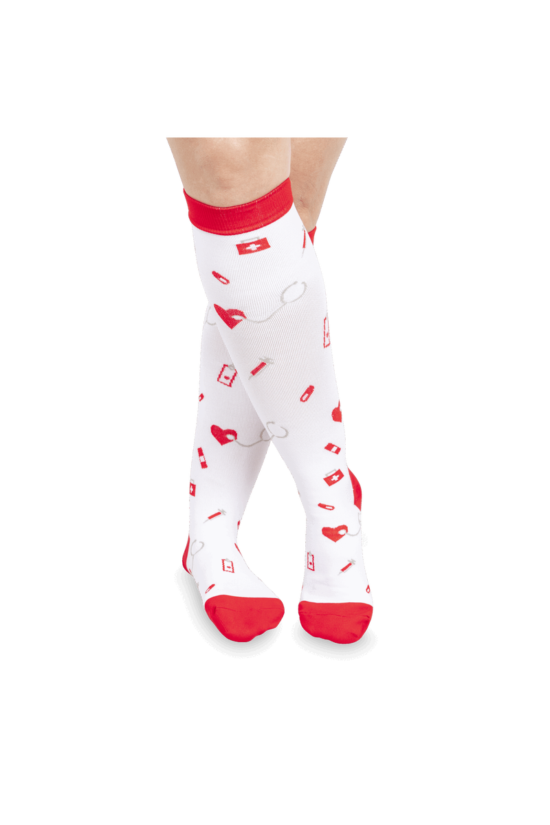 Compression socks - Red syringes-zoom-