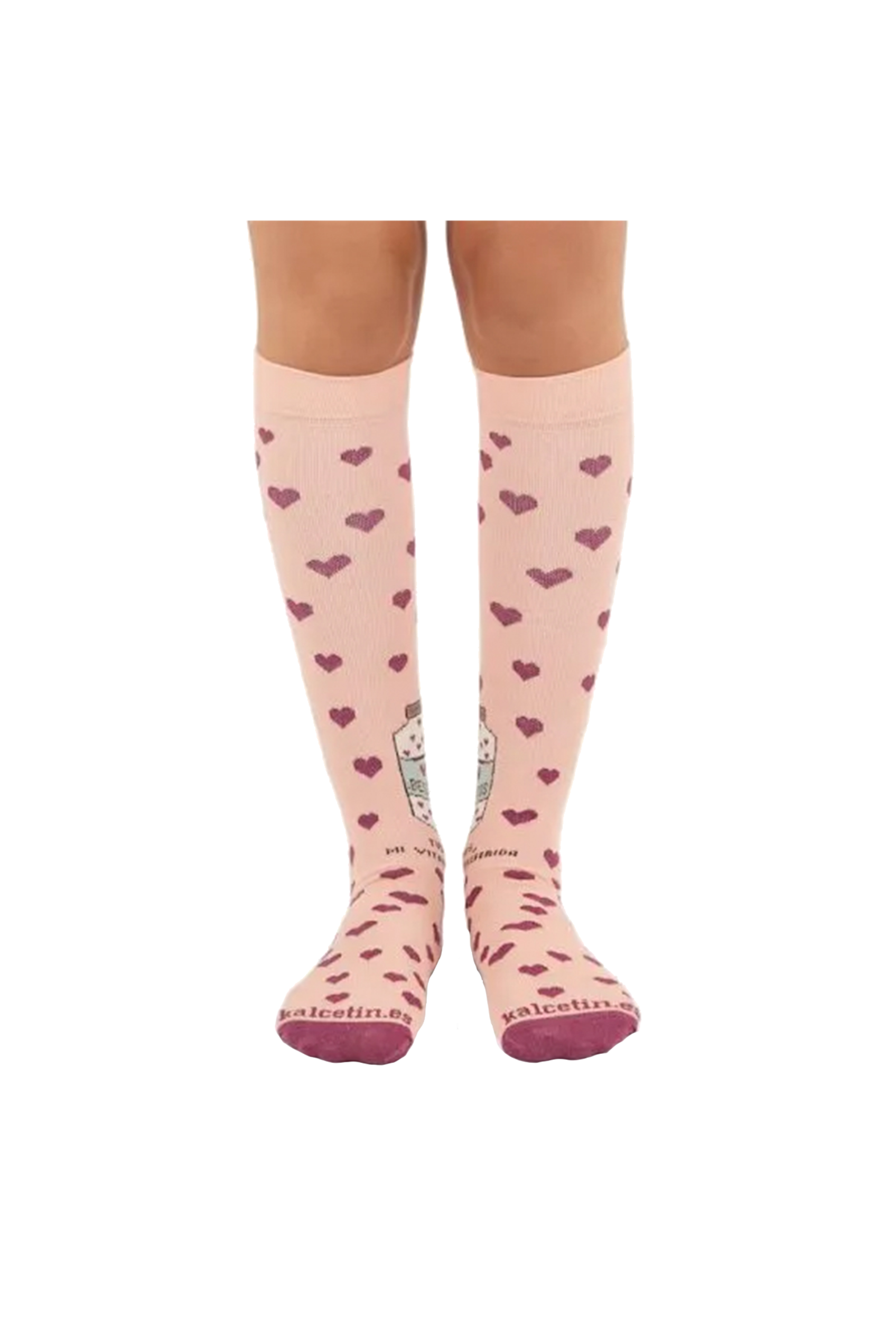 Printed Compression Socks - Kisses-zoom-2