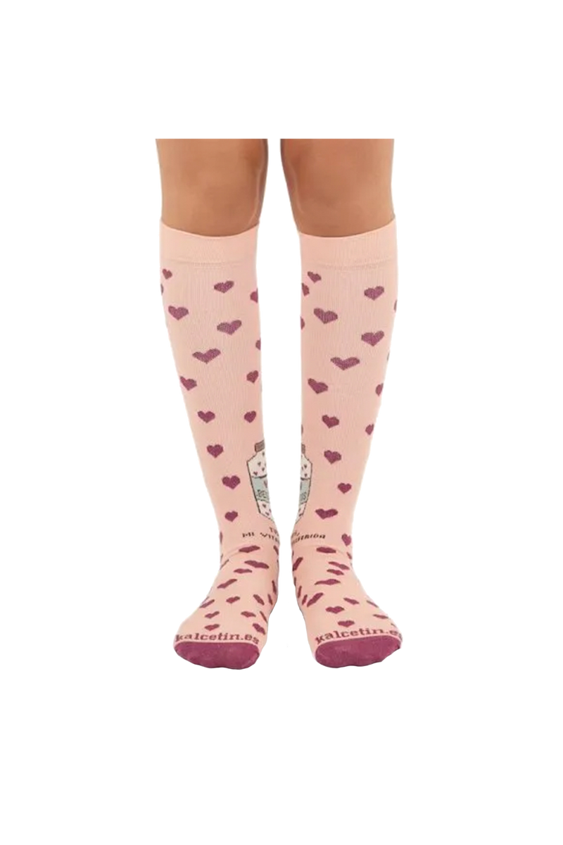 Printed Compression Socks - Kisses-zoom-