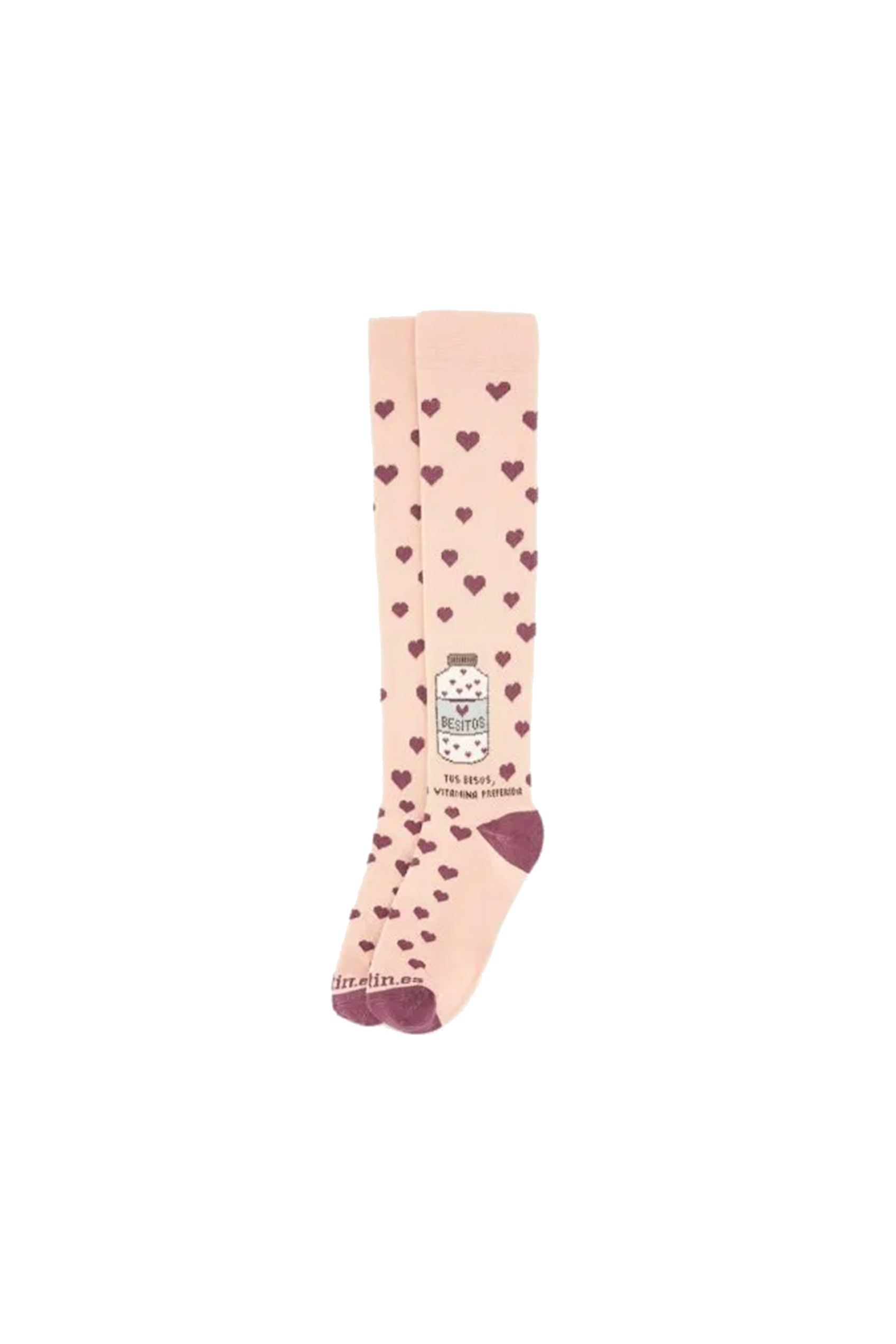 Printed Compression Socks - Kisses-4