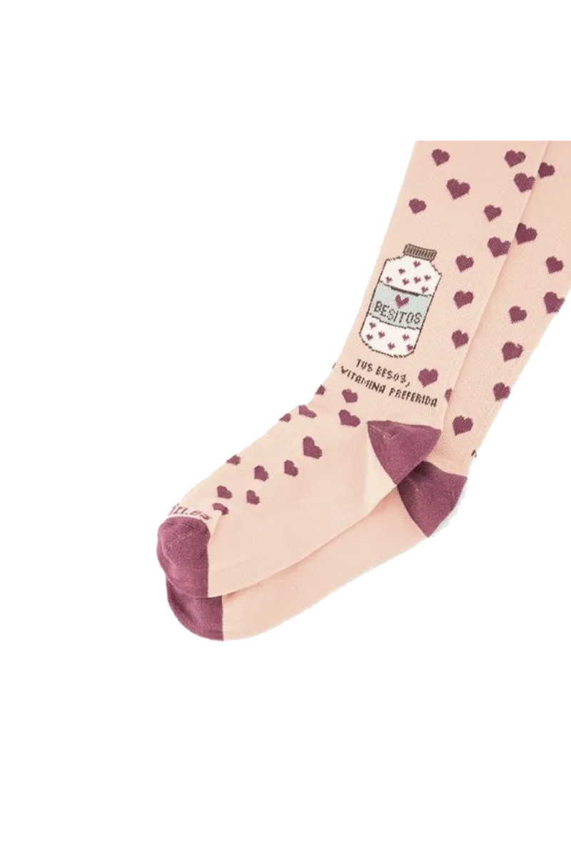 Printed Compression Socks - Kisses-zoom-