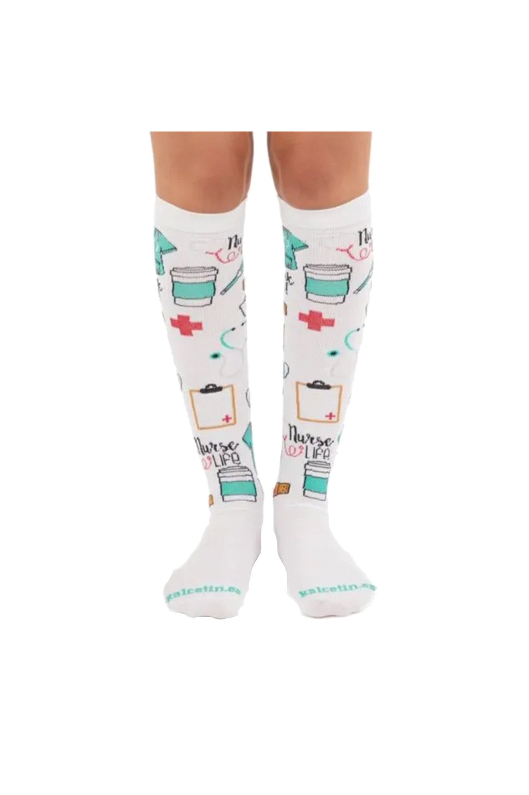 Printed Compression Socks - Nurse Life-zoom-2