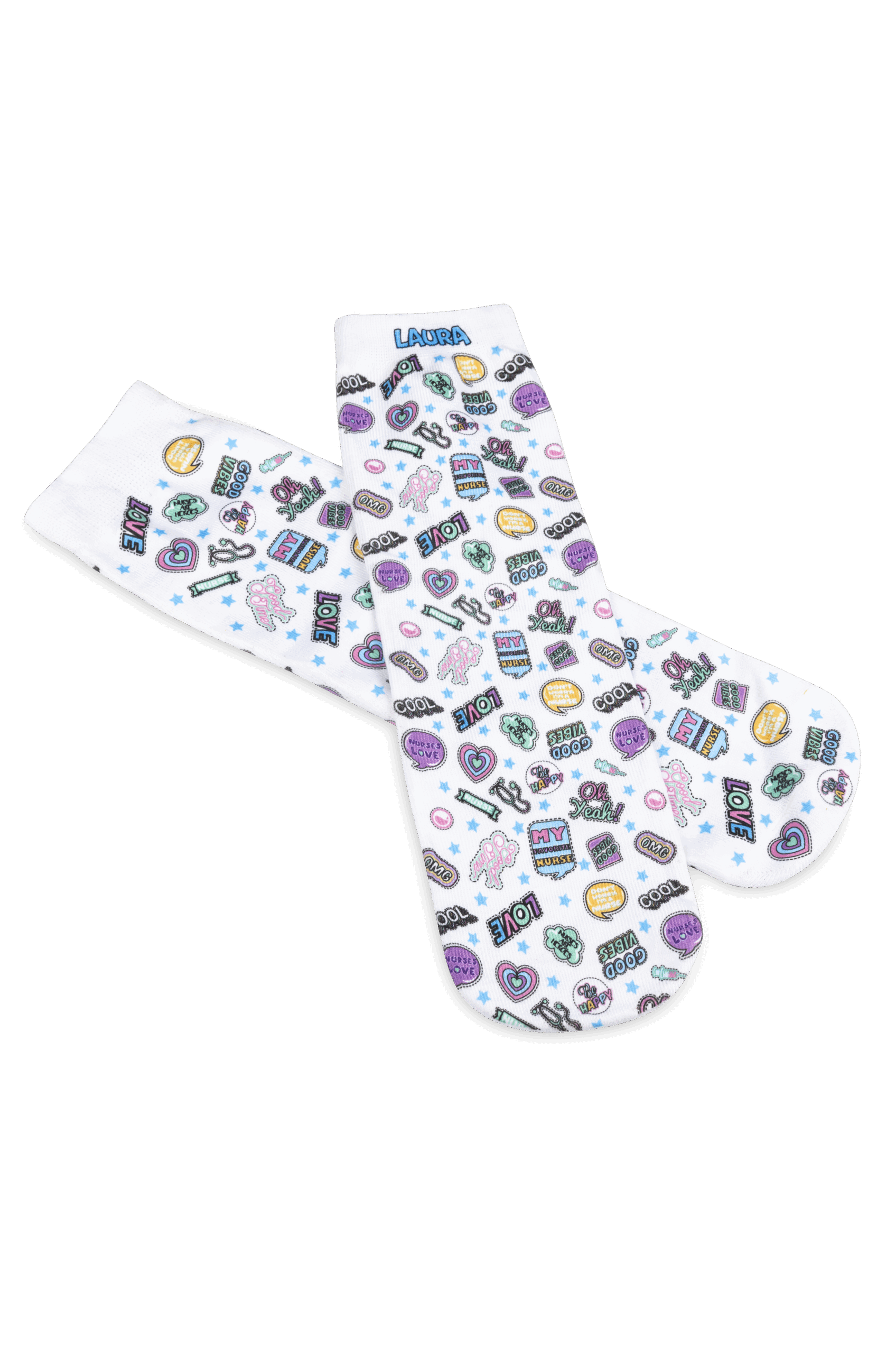 Custom Printed Socks - Stickers Collection