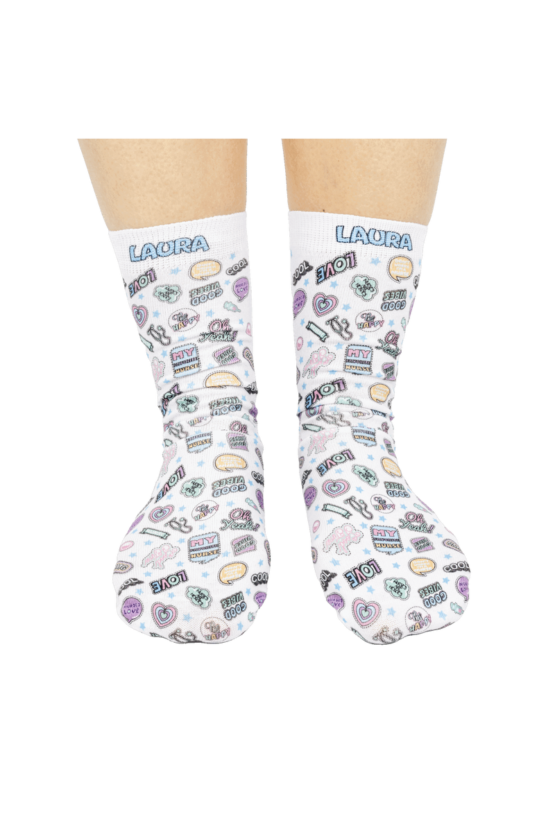 Calcetines estampados personalizados - Stickers Collection-zoom-