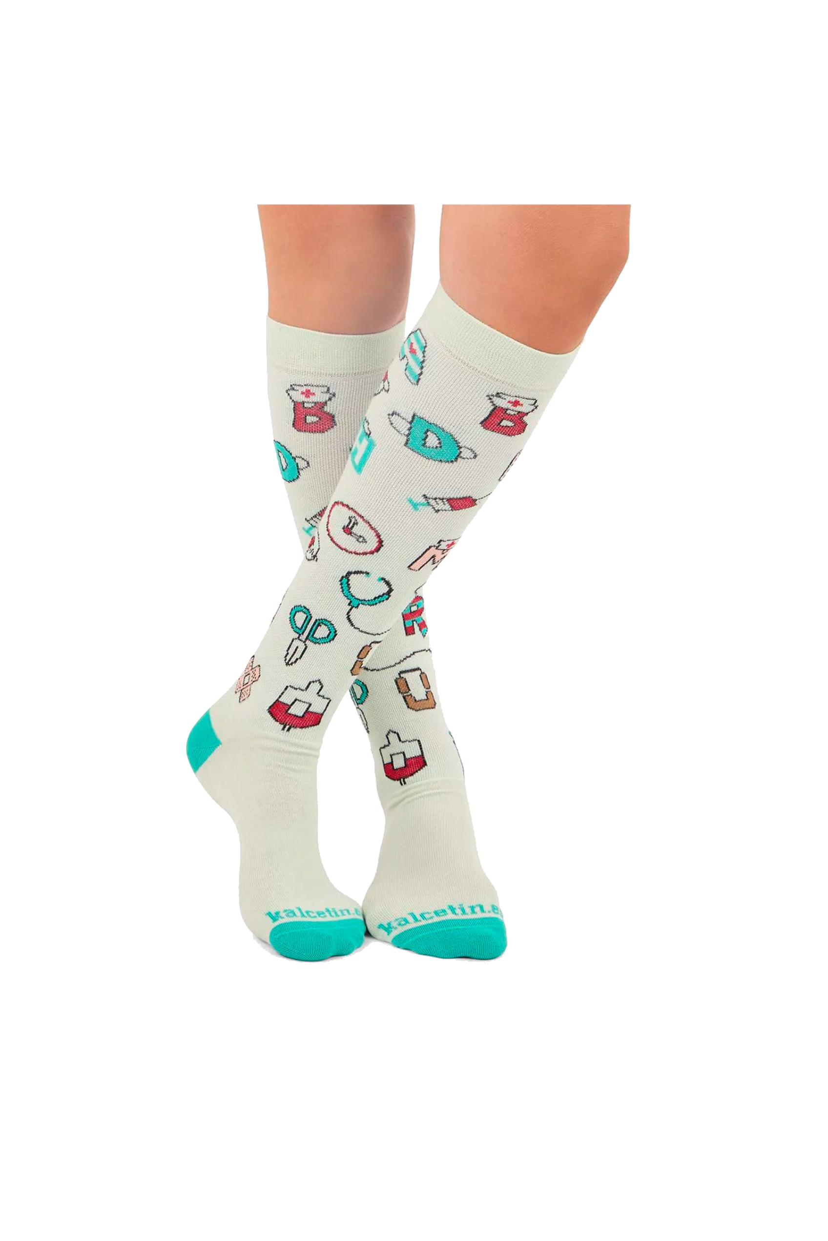 Printed Compression Socks - ABC Medical-zoom-3