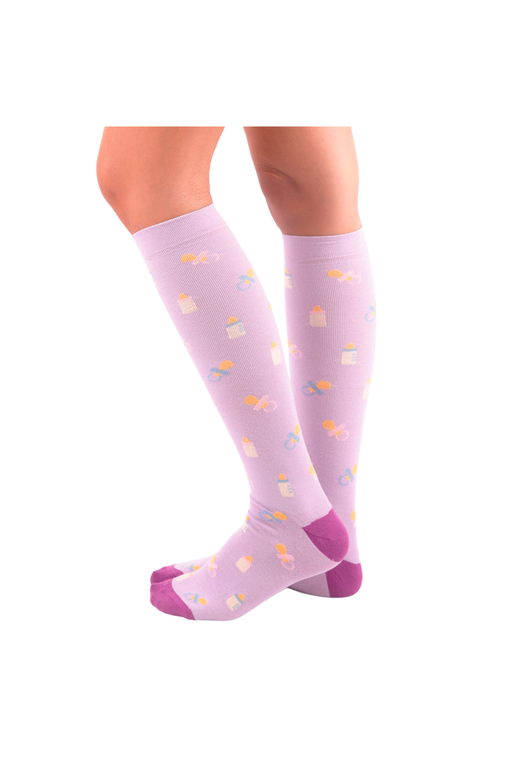 Printed Compression Socks - Maternity-zoom-1