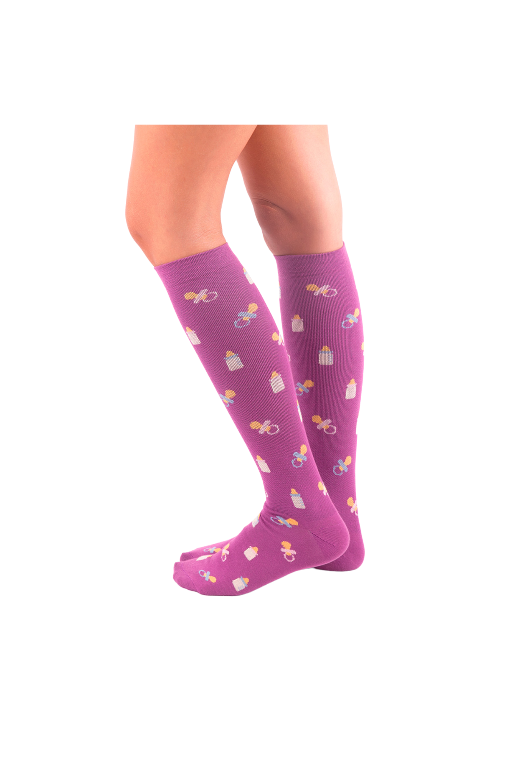 Printed Compression Socks - Maternity-zoom-3