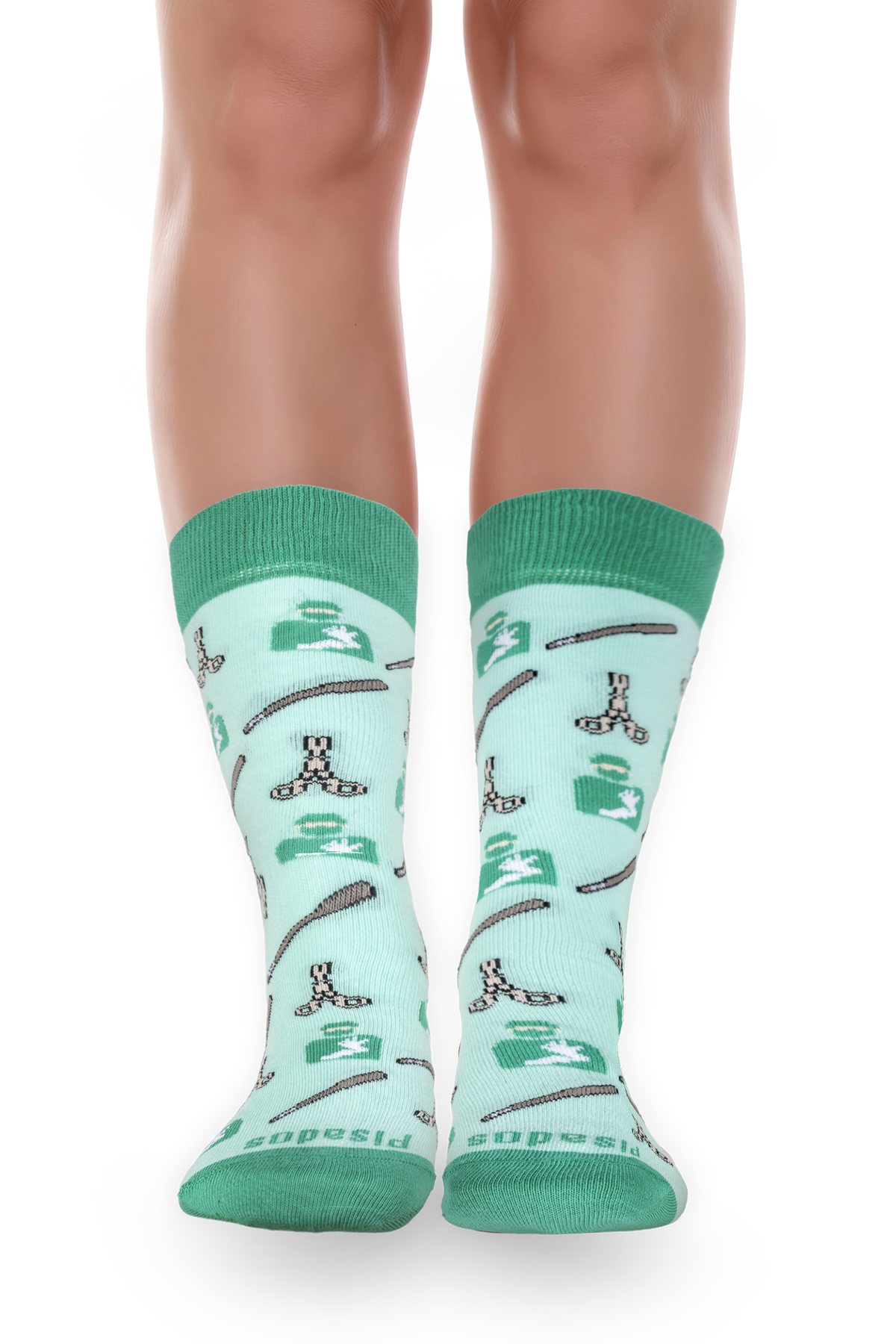 Calcetines con estampado de sin anestesia en vista frontal