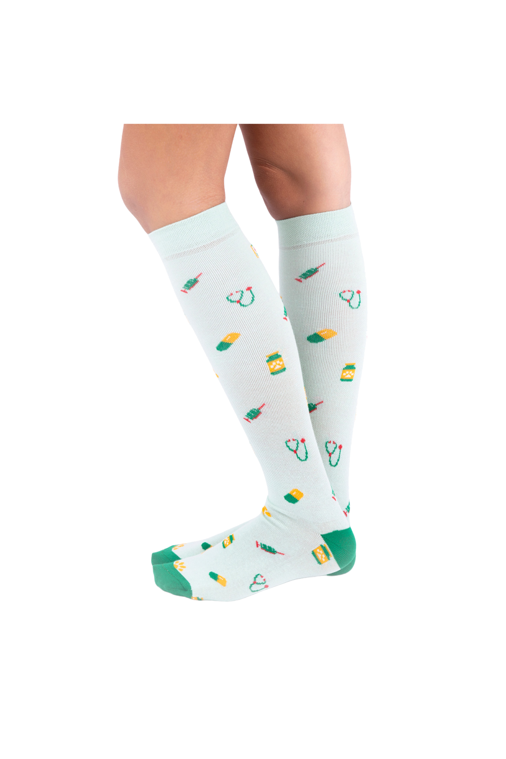 Compression Socks with Footprint Print-1