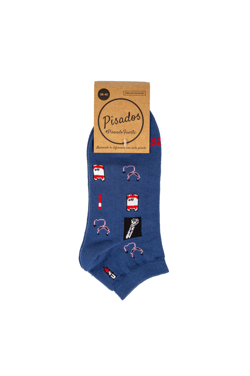 Printed Ankle Socks - Emergency Room -zoom-