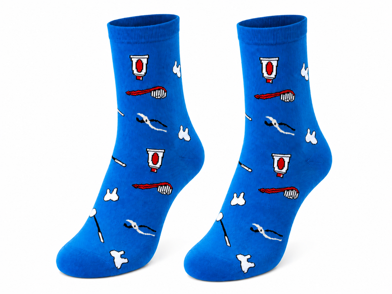Printed Socks - Dentist Mid-Calf-zoom-