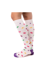 Meias Compressivas estampadas - Bactérias
