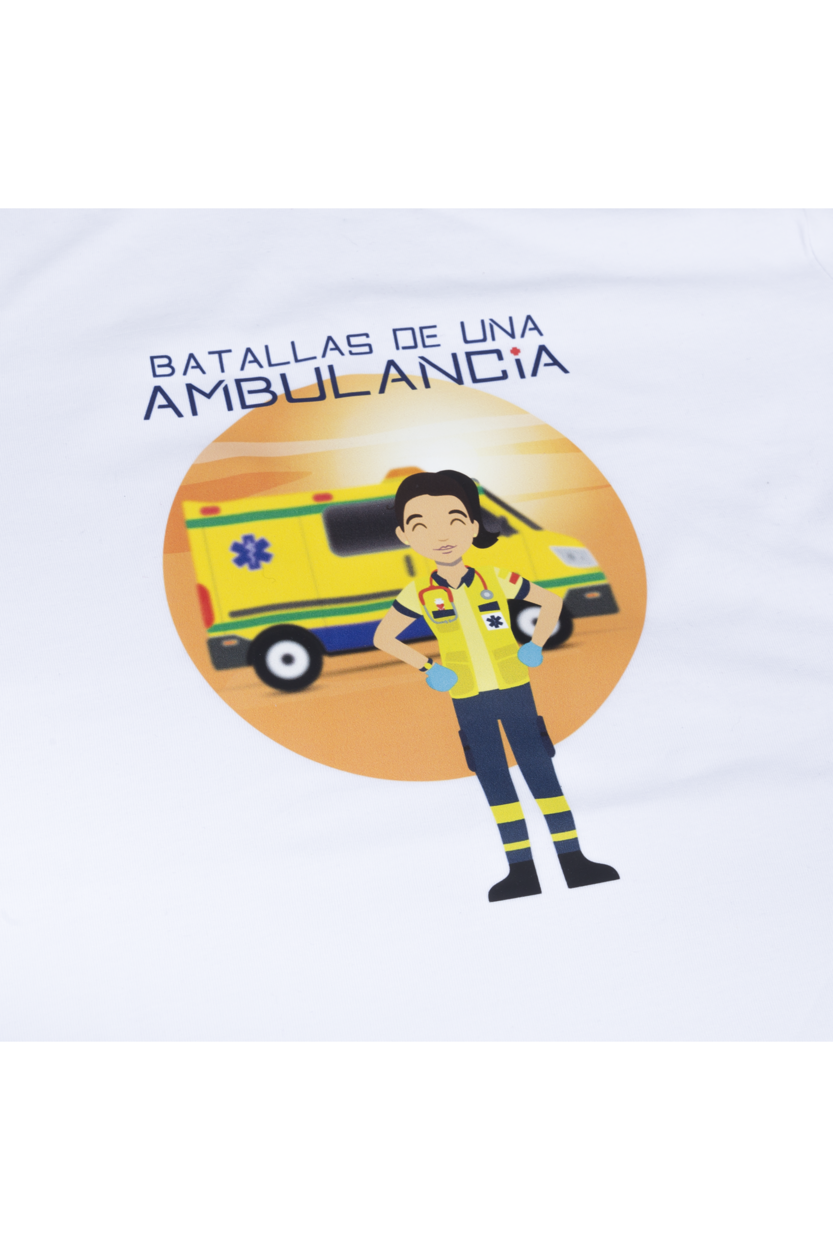 T-shirt branco mulher - Batalhas de uma ambulância-3
