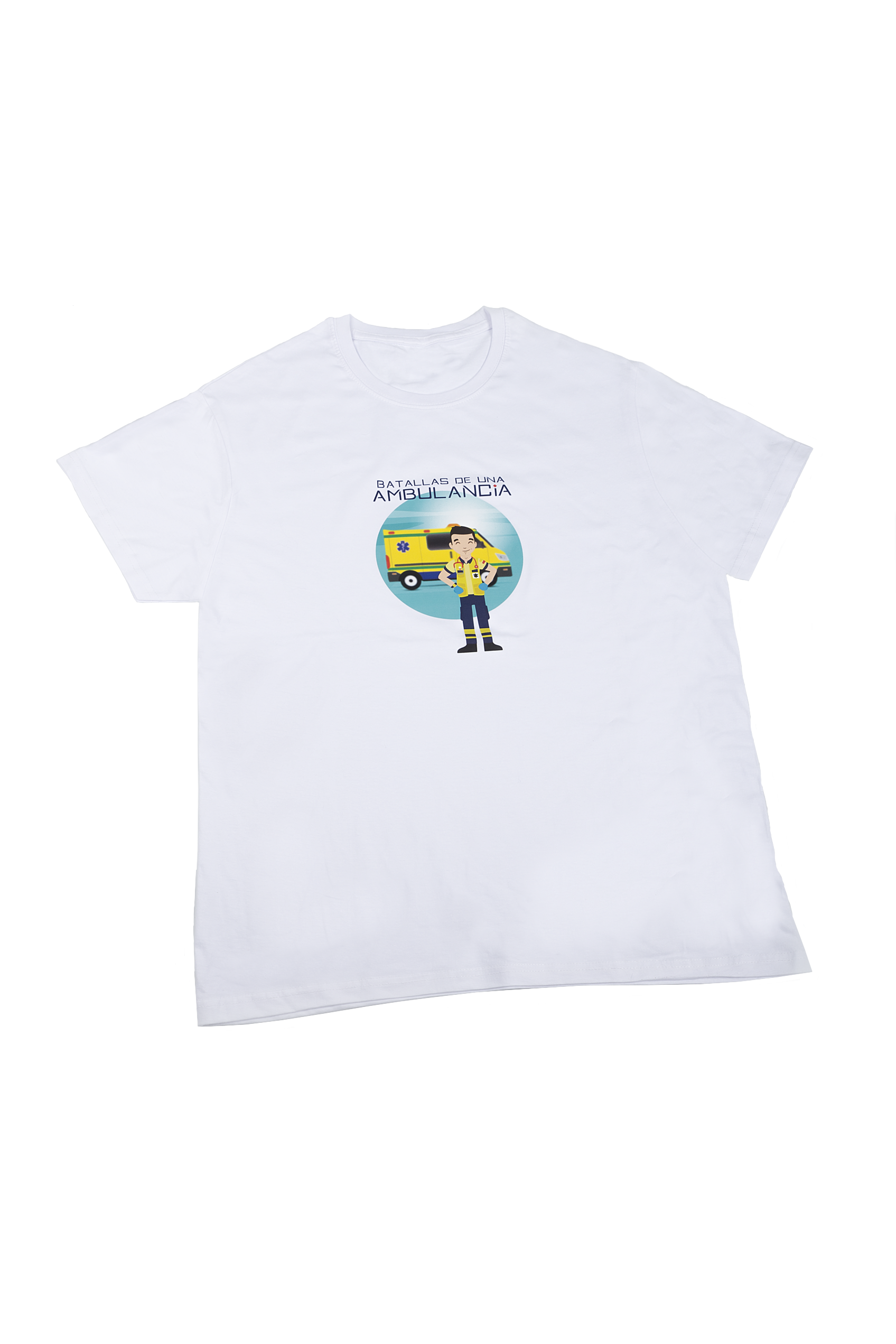 T-shirt Branca Homem – Batalhas de uma Ambulância-2