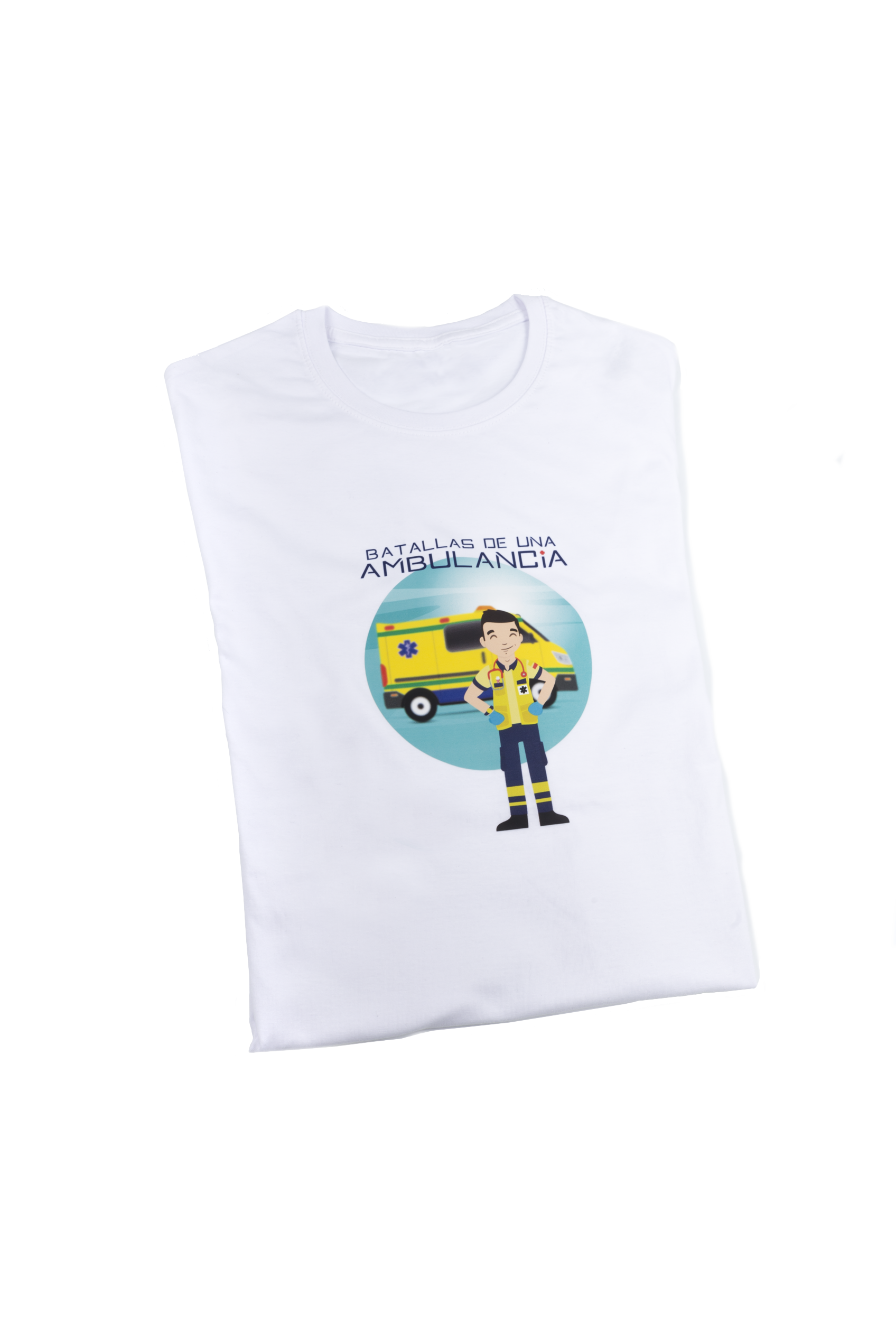 T-shirt Branca Homem – Batalhas de uma Ambulância-3
