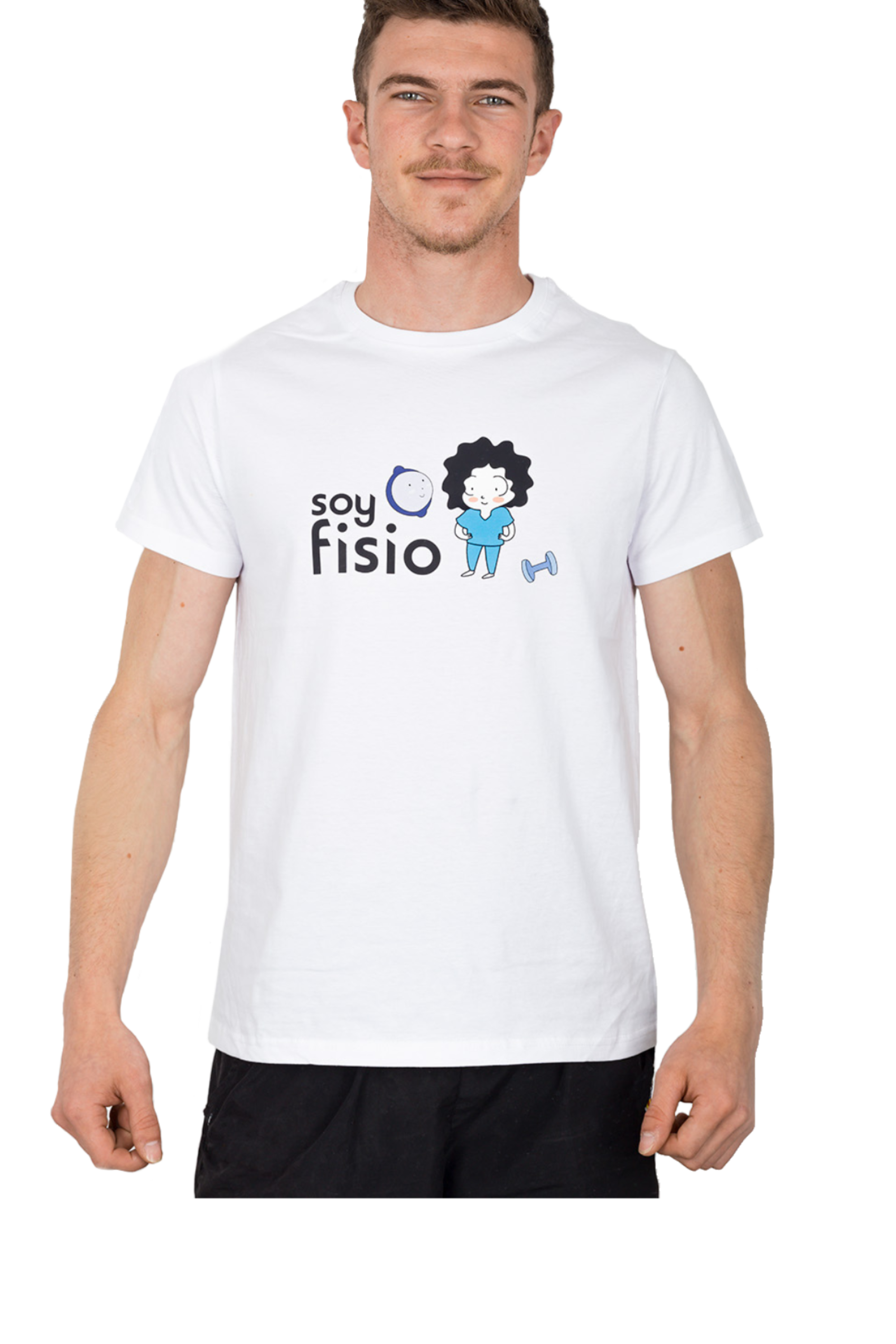 T-shirt Branca Homem - FisioDeMente-1