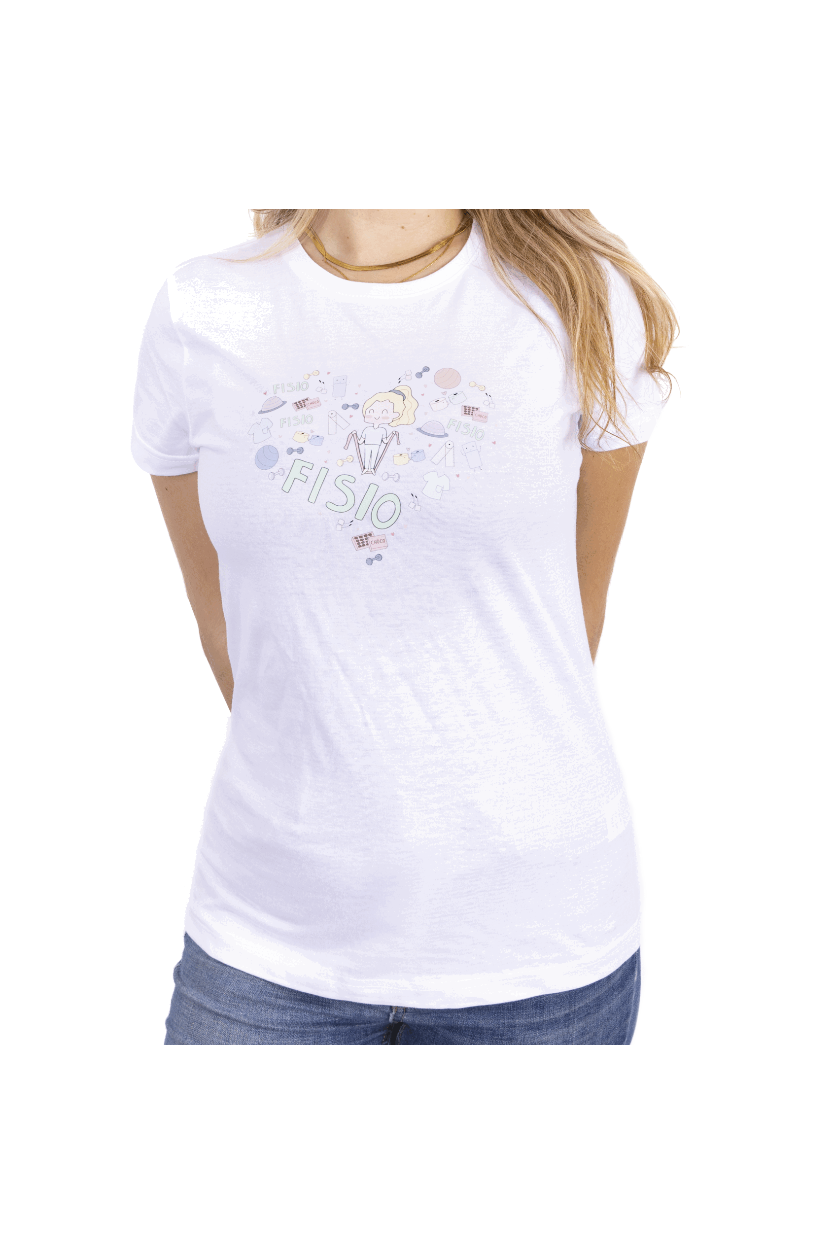 Camiseta estampada mujer - Fisio_corazón-zoom-1