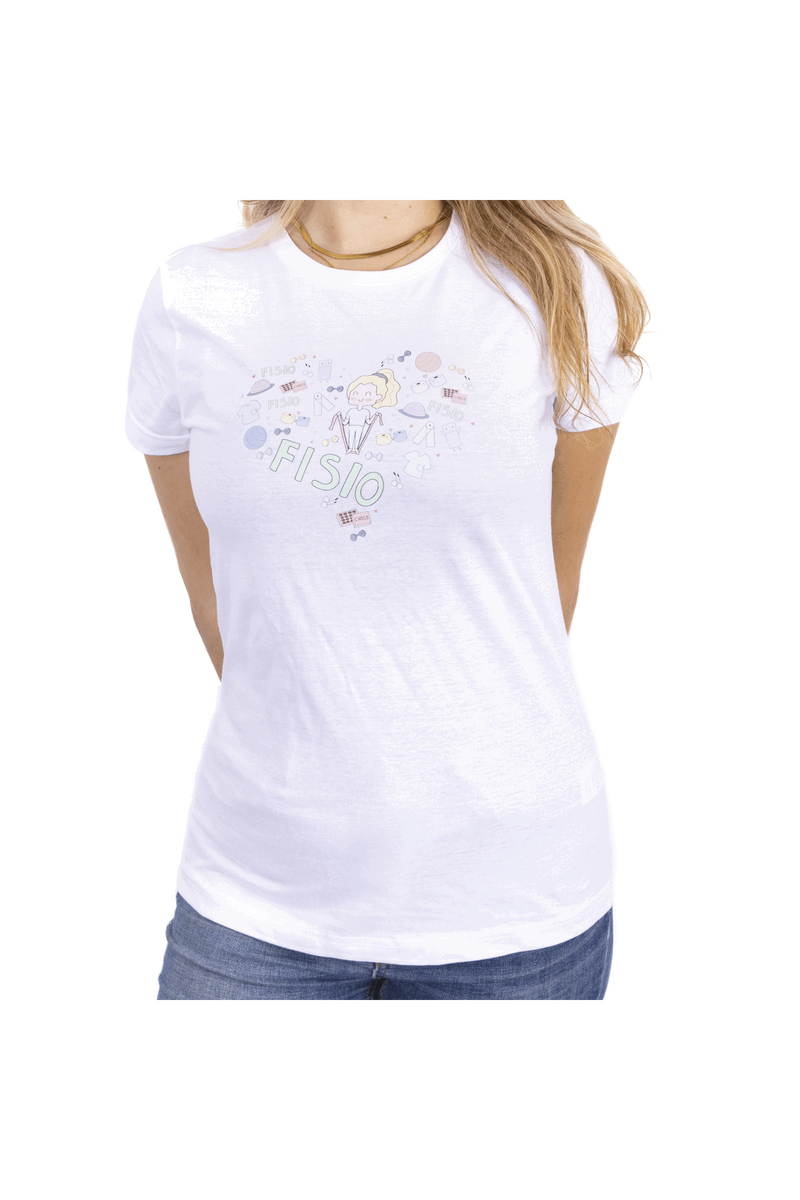 Camiseta estampada mujer - Fisio_corazón-zoom-