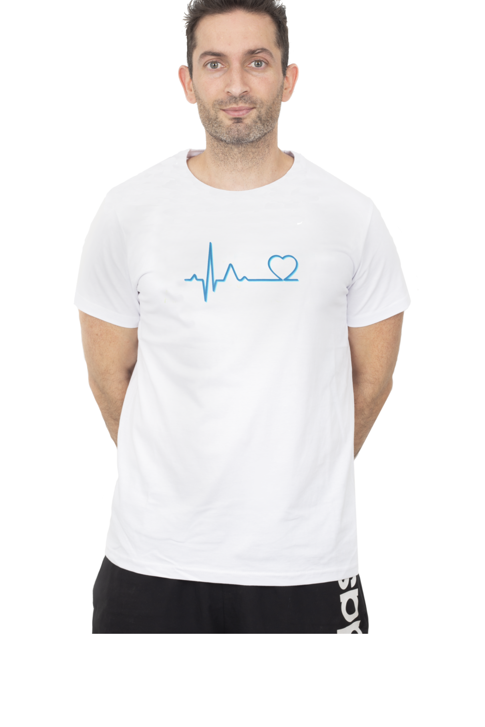 T-shirt Estampada Branca para Homem-1