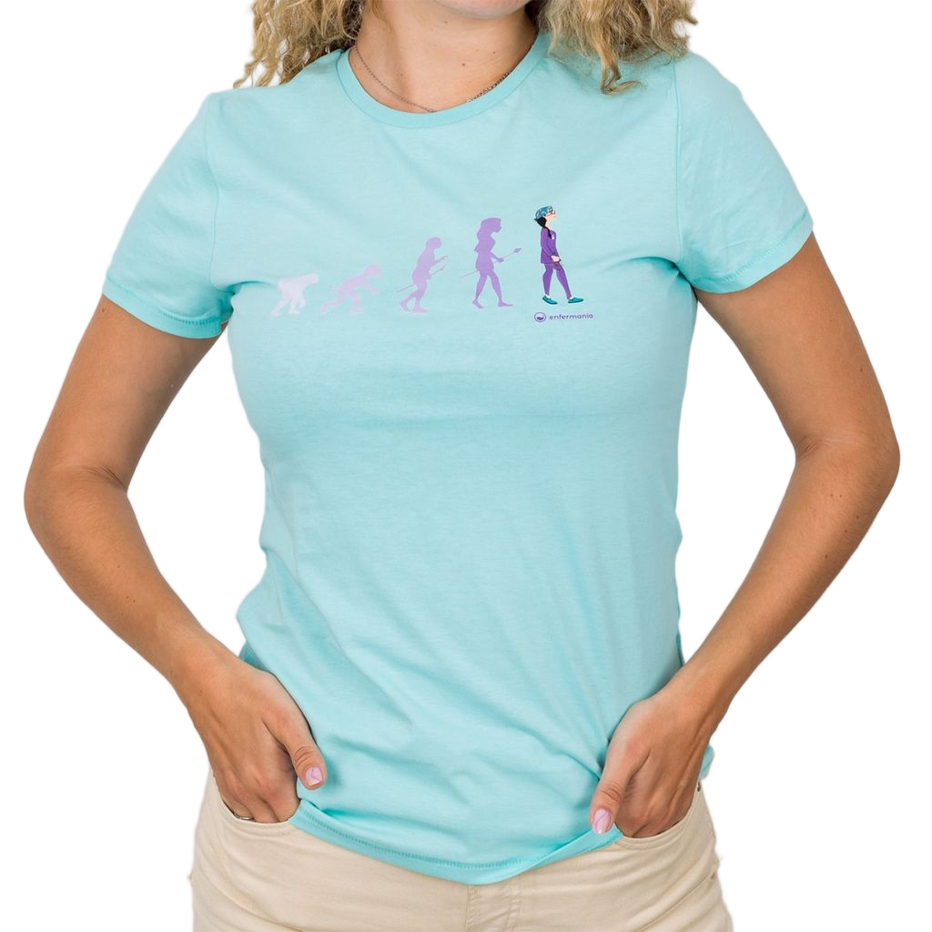 Eco Women's Aqua T-Shirt - Printed-1