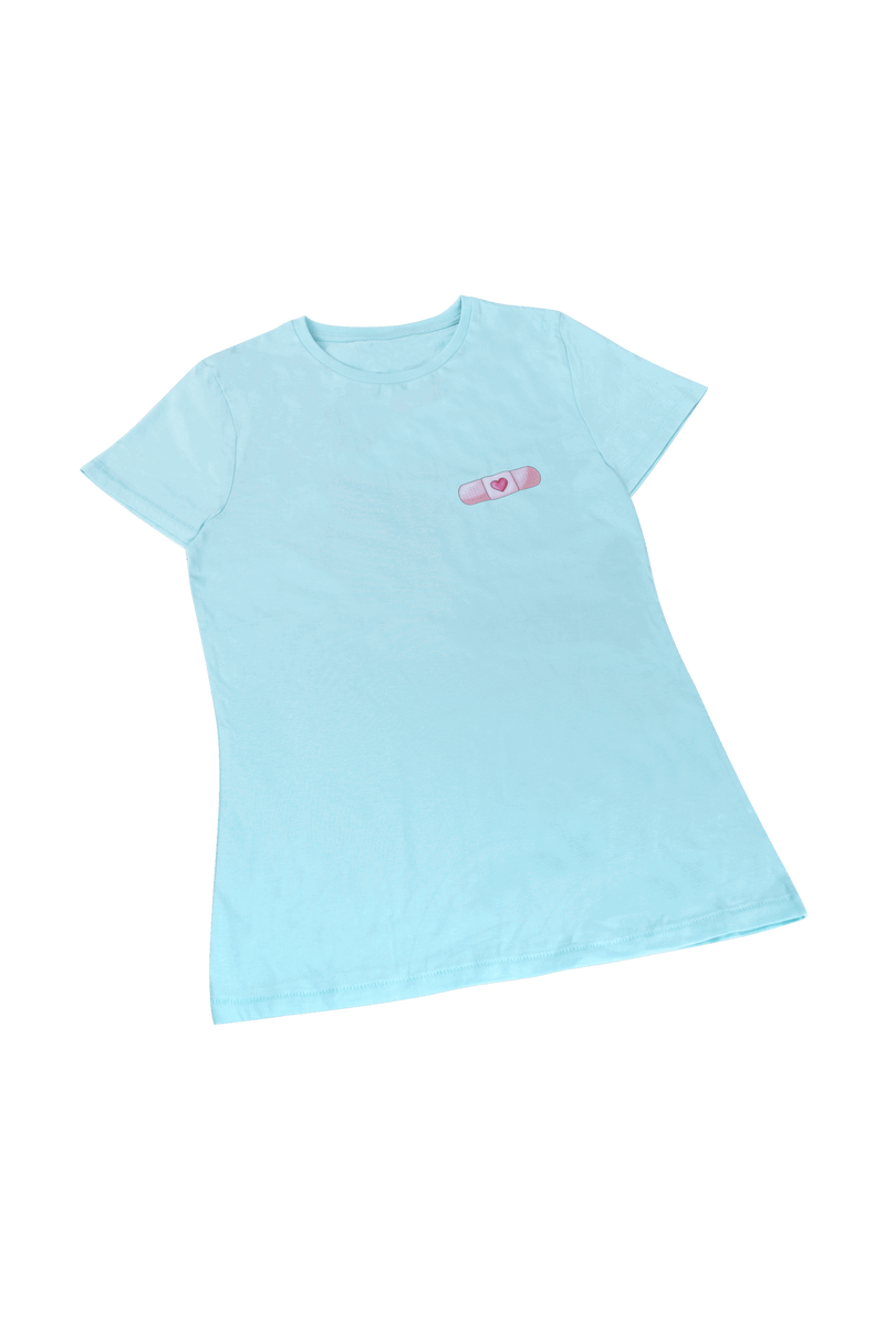 Camiseta Eco mujer Aqua - tirita @elartedecuidar_-zoom-